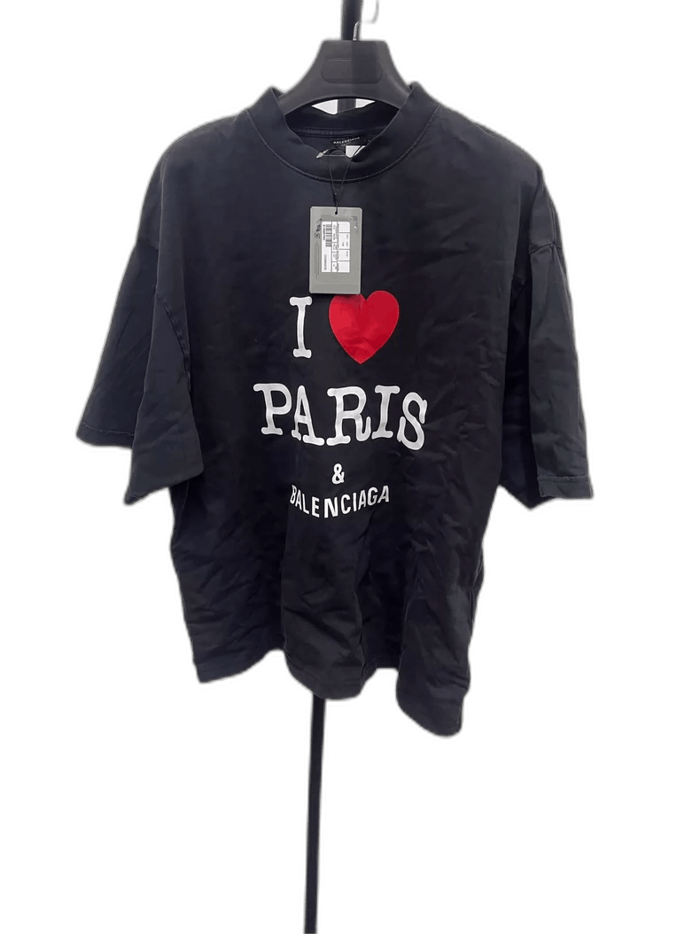 Balenciaga Balenciaga I Love Paris Short Sleeve T-Shirt-yf