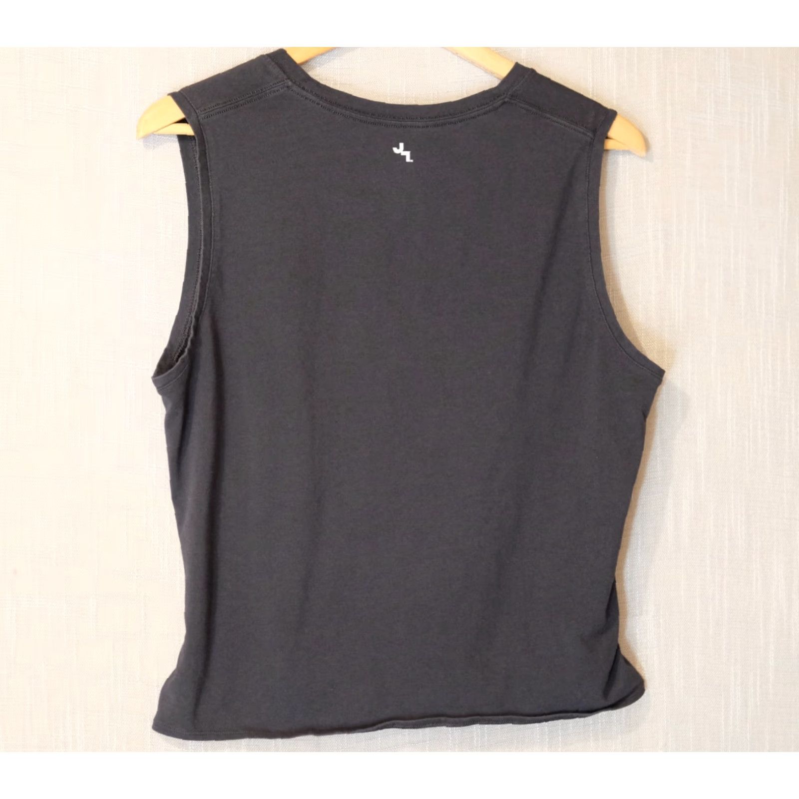 Vintage Joy Lab Tank Top Athletic Twist Front Back Activewear Womens XL Black Cotton/Spandex Pullover Sleeveless Cropped Shirt/Top Size XL / US 12-14 / IT 48-50 - 5 Thumbnail