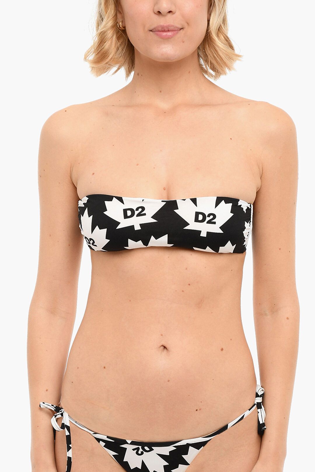 image of Dsquared2 Og1Mm0124 Bikini In Black White, Women's (Size 26)