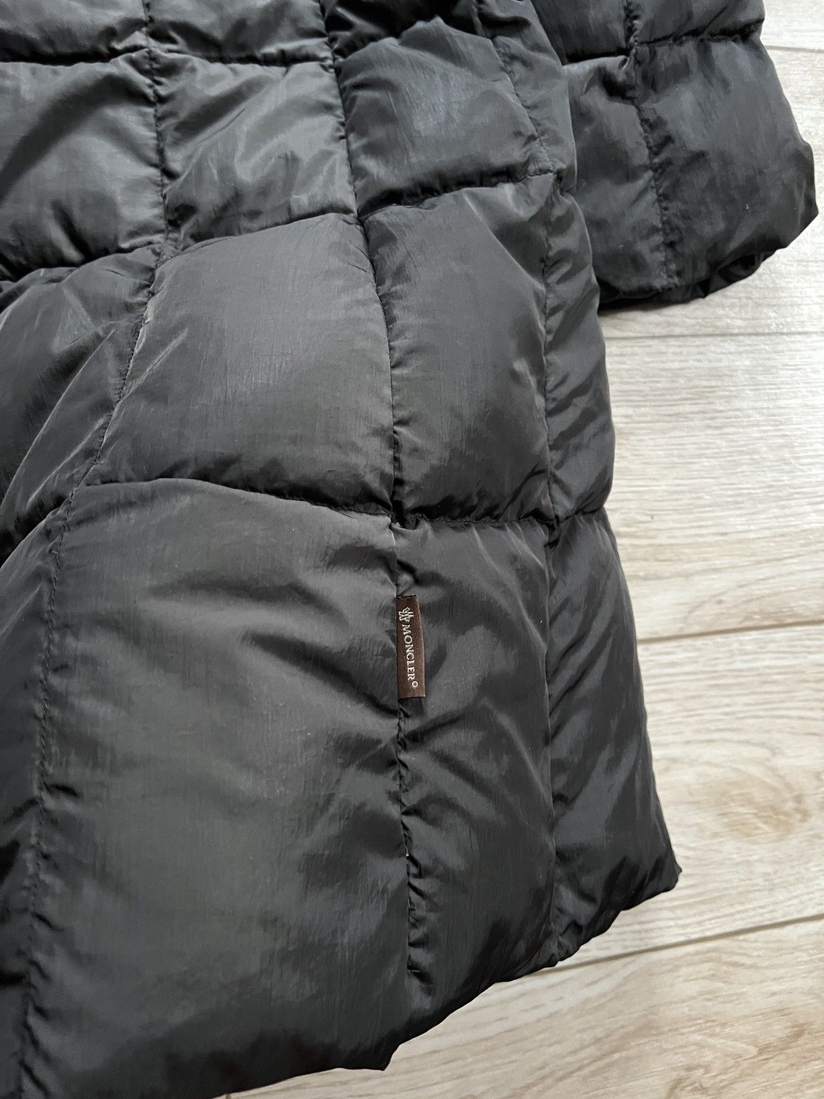 Designer × Moncler × Vintage Moncler vintage brown label brown long down jacket parka Size L / US 10 / IT 46 - 6 Thumbnail