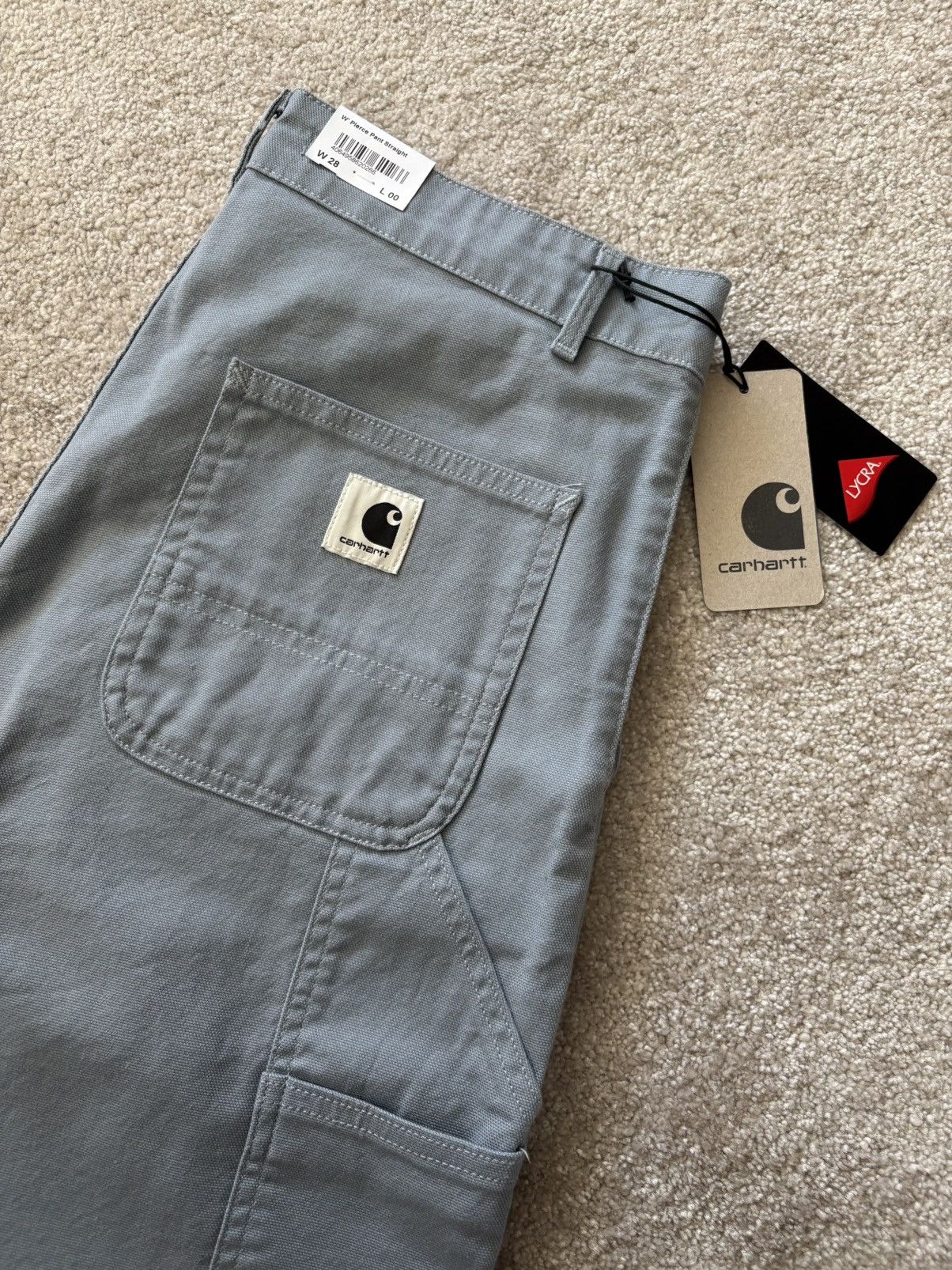 Carhartt Wip Carhartt WIP W’ Pierce Pant Straight – Mirror Rinsed / 28 Size 28" / US 6 / IT 42 - 3 Thumbnail