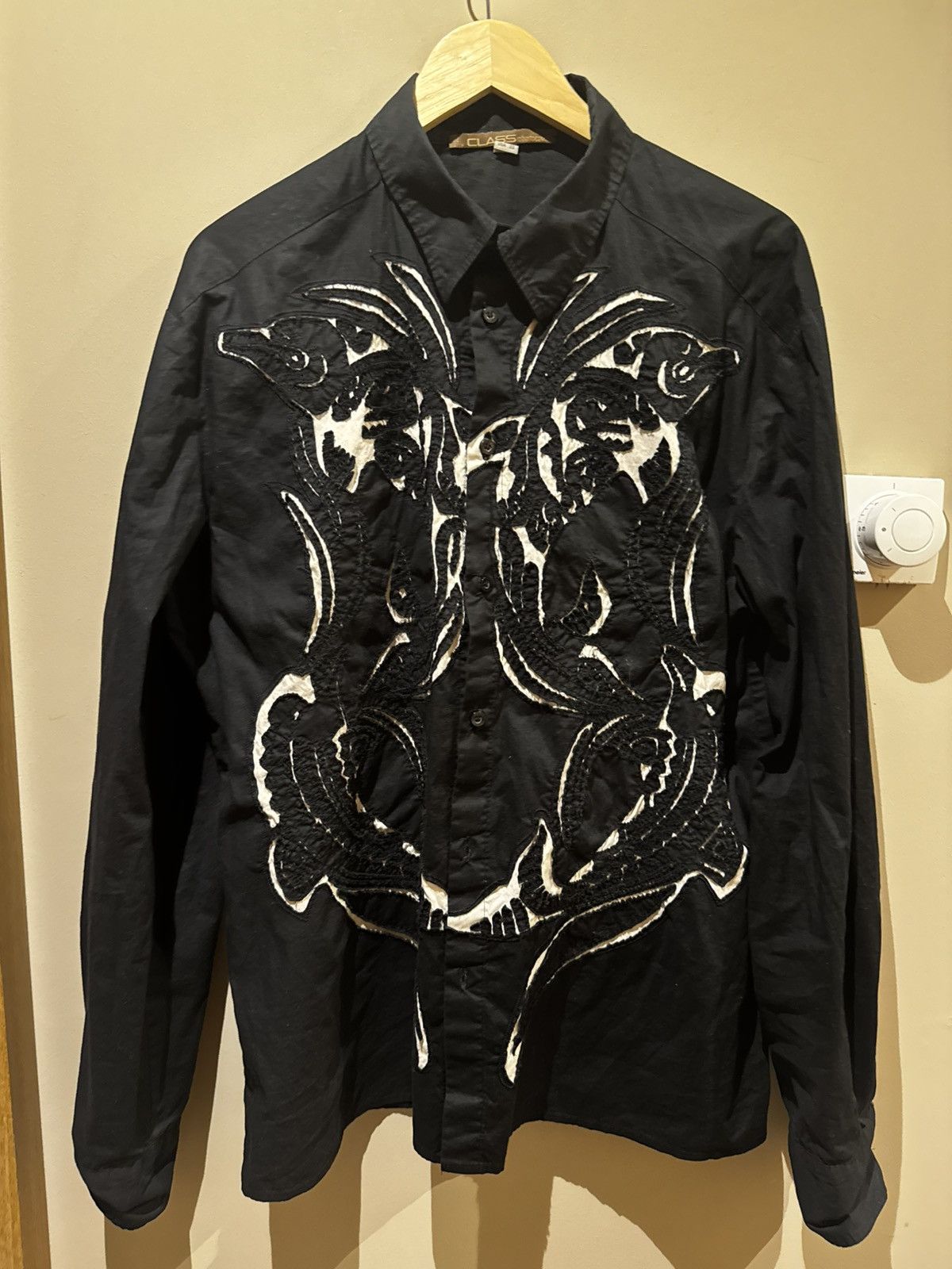 Roberto Cavalli Roberto Cavalli × Vintage 2000s Cavalli Imperial Birds Size US L / EU 52-54 / 3 - 1 Thumbnail