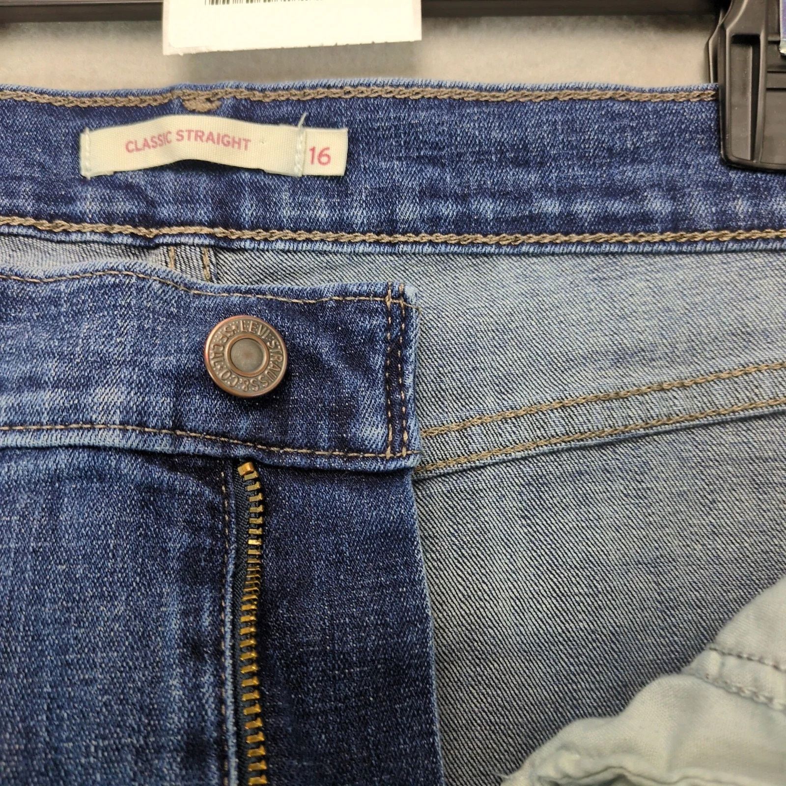 Levi's Levi's Classic Straight Jeans Women's 16 Stretch Denim 34x29 Size 38" / US 16 / IT 52 - 3 Thumbnail