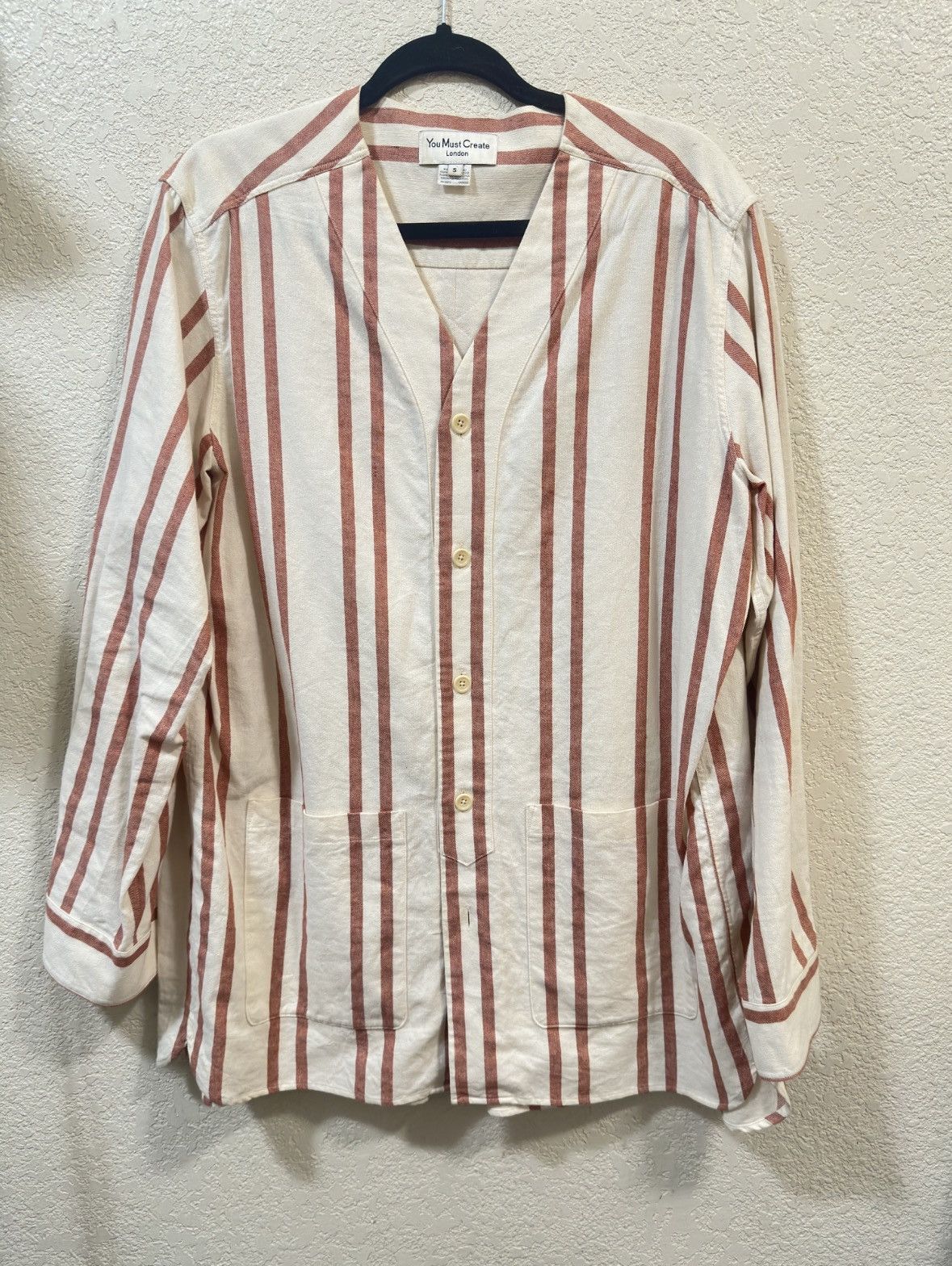 YMC Striped Overshirt Size US S / EU 44-46 / 1 - 1 Thumbnail