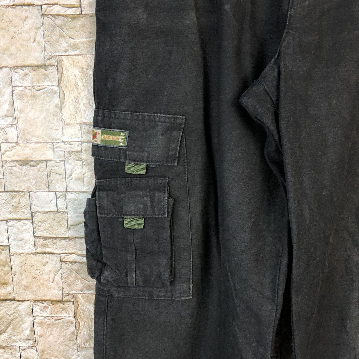 Japanese Brand ZMJ Black Cargo utility tactical Multipocket Pants #A986 Size US 34 / EU 50 - 9 Thumbnail