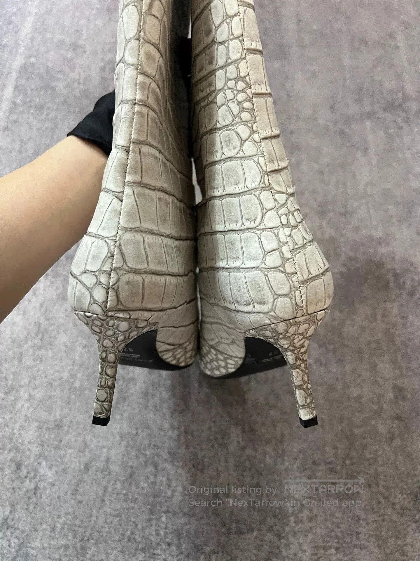Acne Studios Acne Studios Crocodile Pattern Long Boots. Size US 6 / IT 36 - 5 Thumbnail