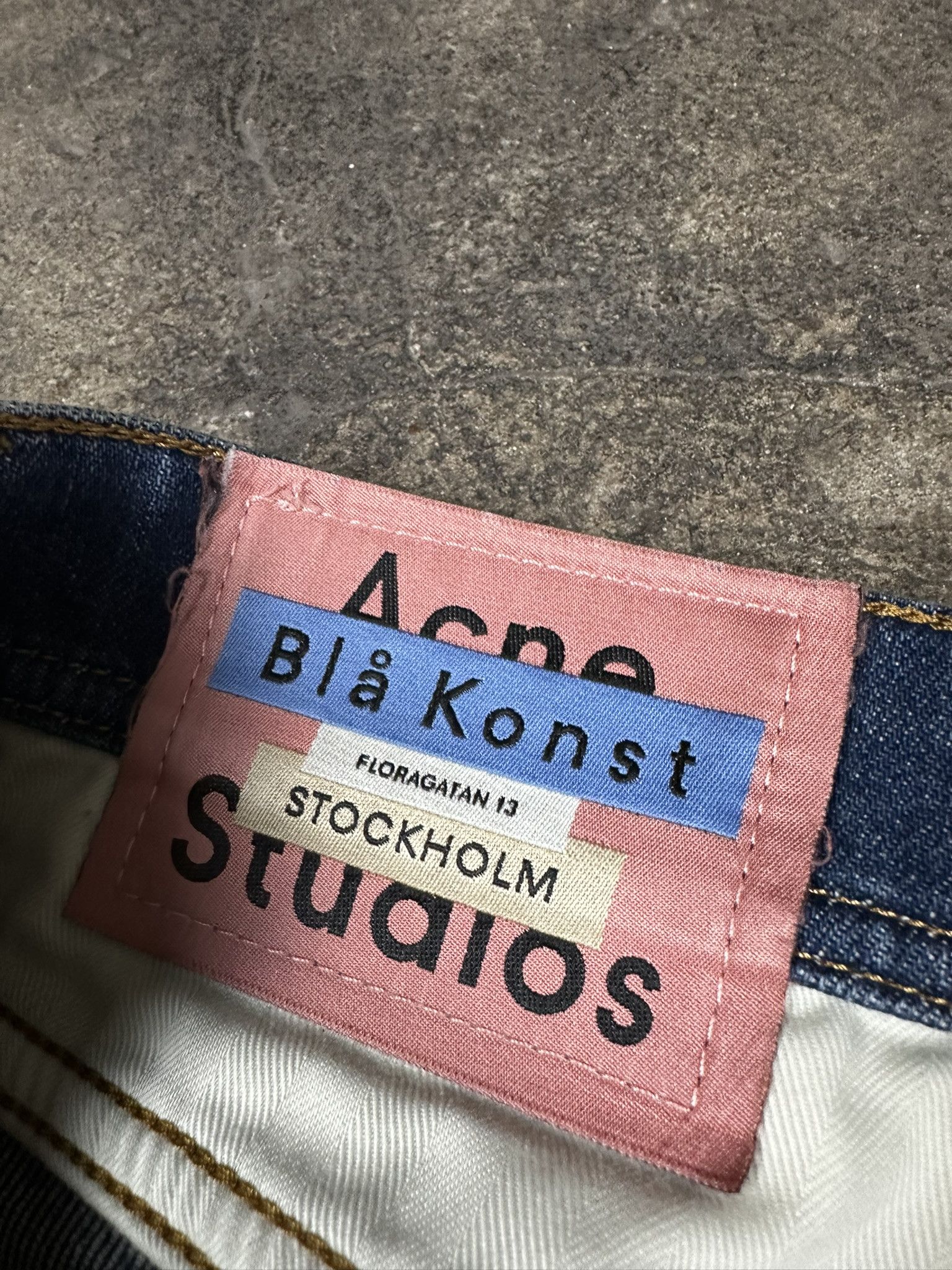 Acne Studios Acne Studios Bla Konst Faded Washed Slim Skinny Jeans Size US 31 - 10 Thumbnail