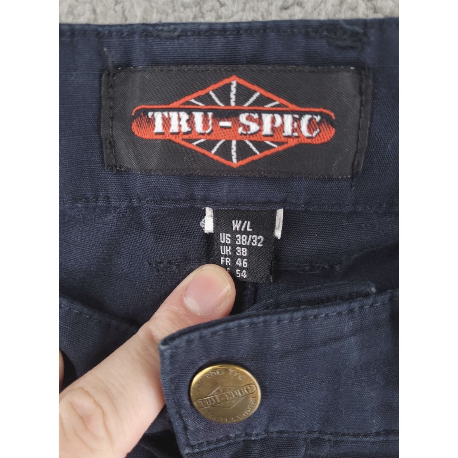 Vintage TRU-SPEC Pants Mens 38x31 Blue Cargo Ripstop Tactical Utility Work Pants Mens Regular 38-31 Blue Cargo Ripstop Vintage No Size US 38 / EU 54 - 3 Thumbnail