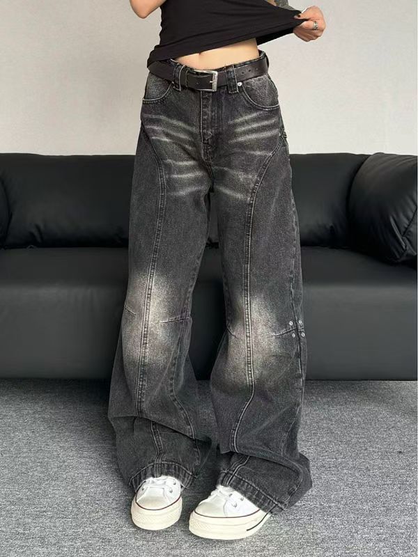 Japanese Brand × Jean American washed vintage distressed patchwork jeans Size US 32 / EU 48 - 1 Thumbnail