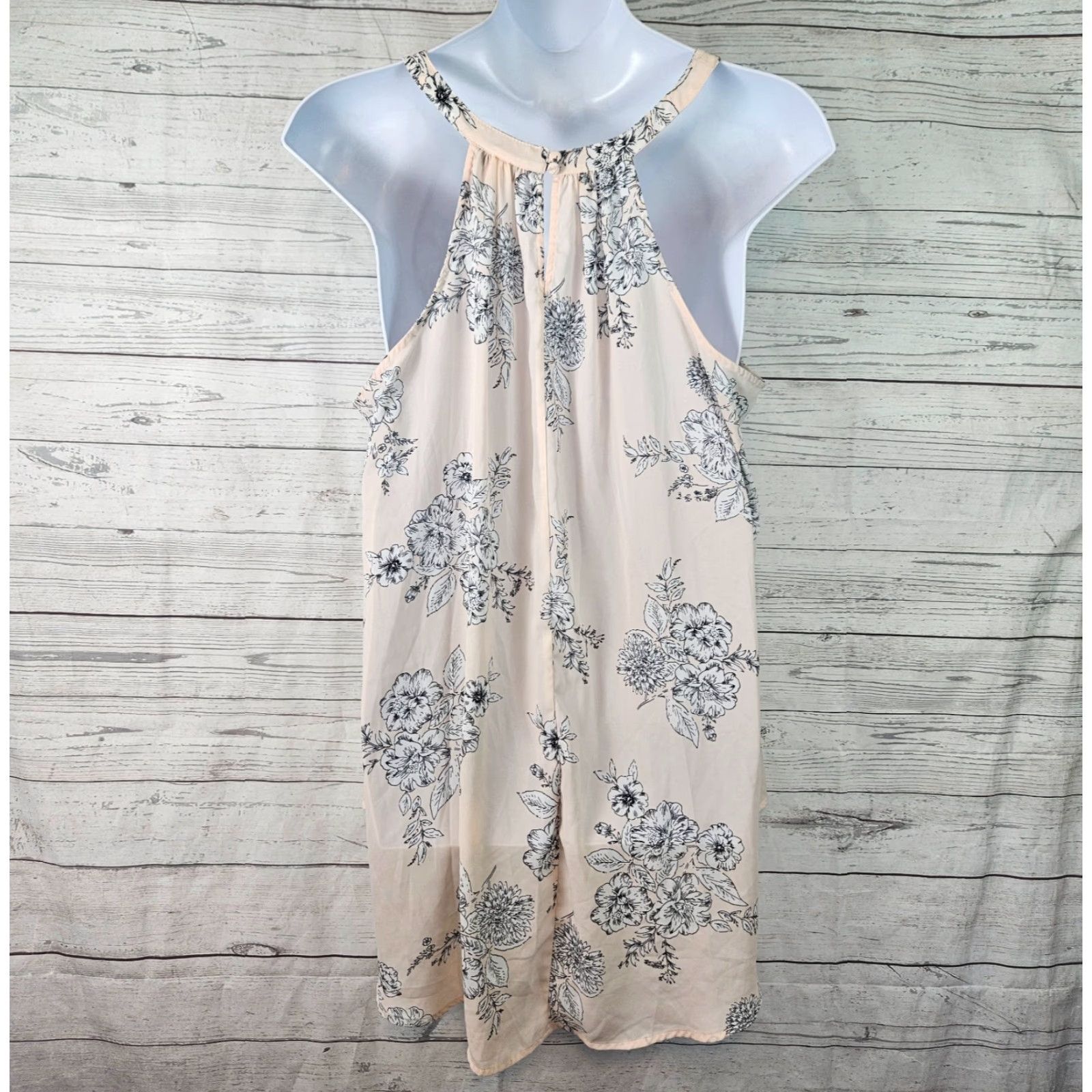 Torrid Torrid Top Pink White Floral Sleeveless 3X Hi-Low Women Size XXL / US 16-18 / IT 52-54 - 3 Thumbnail