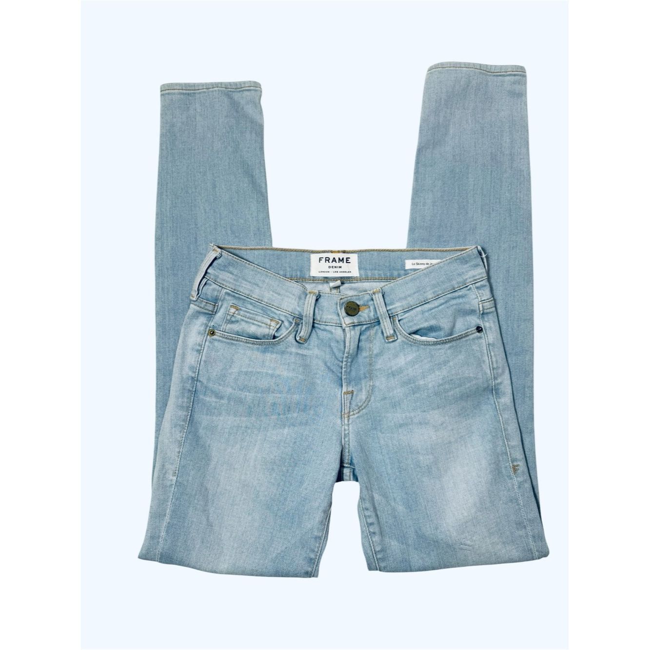 Frame FRAME Le Skinny De Jeanne Crop Jeans in Redchurch Size 24 Size 24" / US 00 / IT 34 - 3 Thumbnail