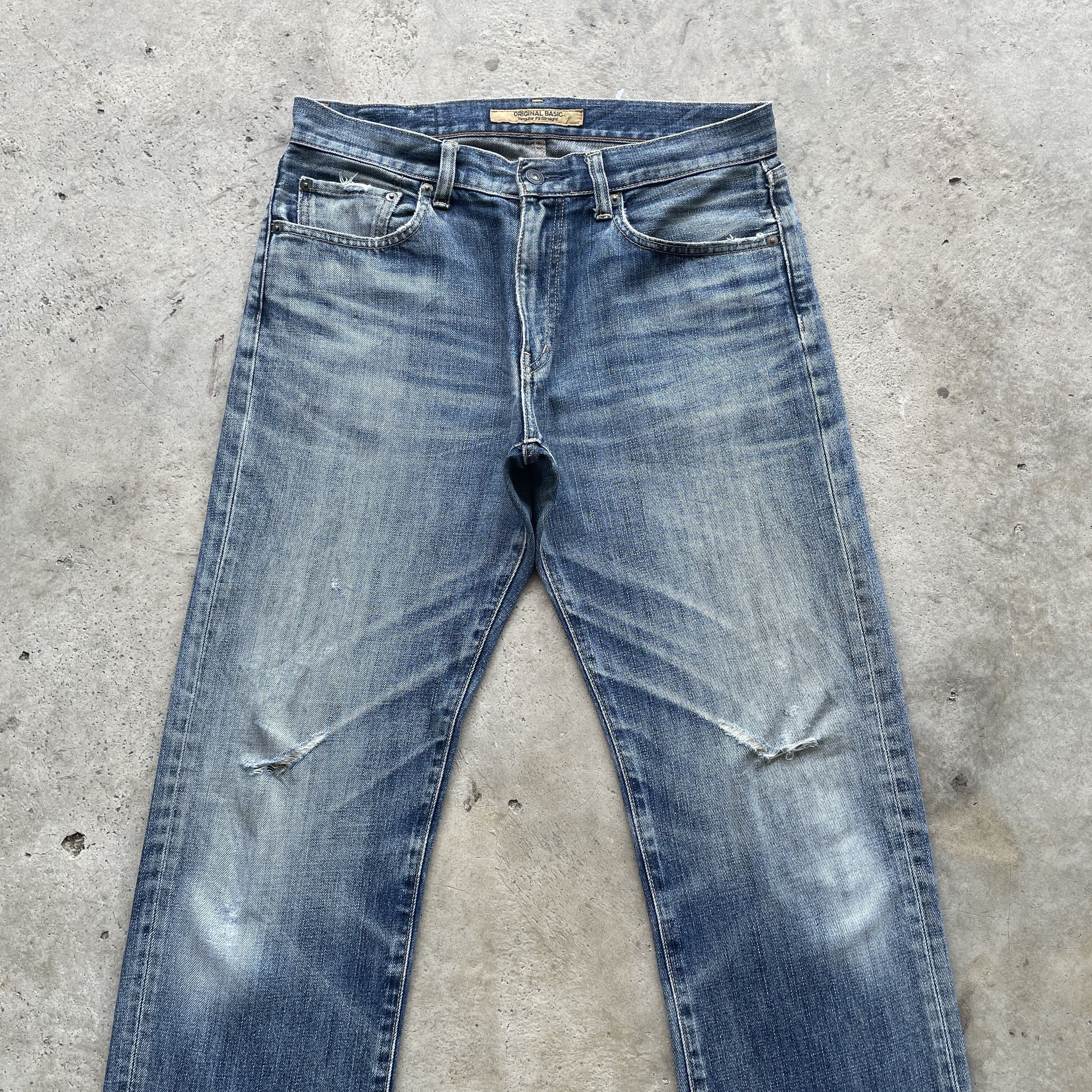 Japanese Brand VINTAGE JAPANESE JEANS FADED DISTRESSED PANTS DENIM W32 Size US 32 / EU 48 - 3 Thumbnail