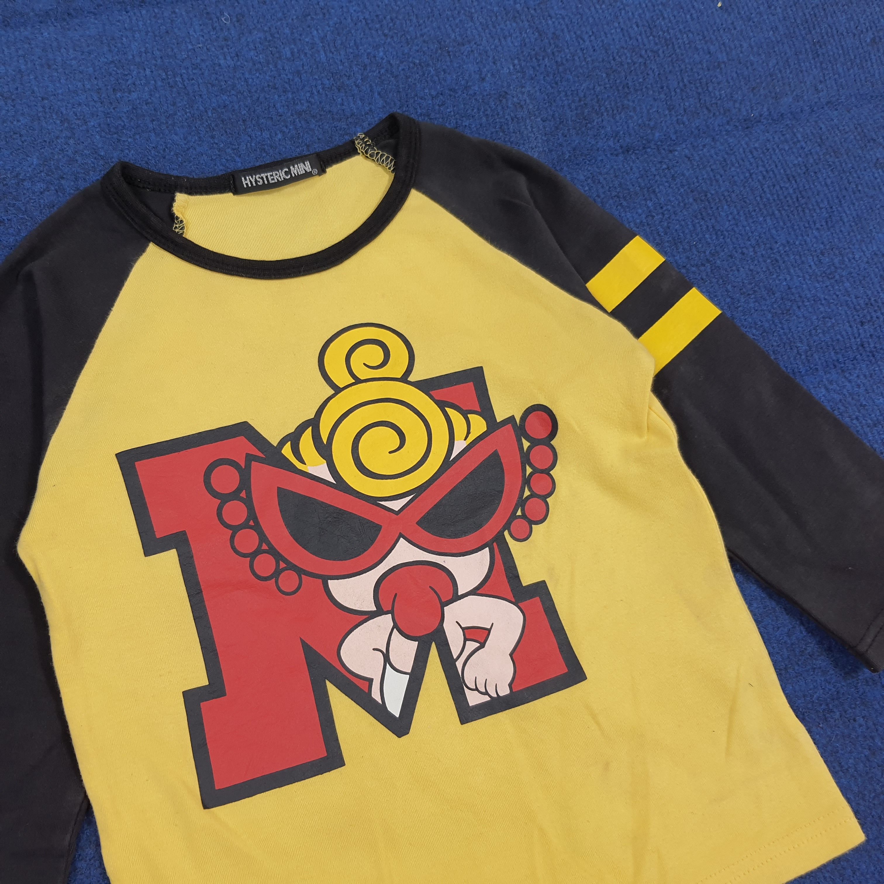 Hysteric Glamour Vintage Hysteric Mini Japan Raglan Kids 4 - 5 years C301N25 Size US XXS / EU 40 - 2 Thumbnail