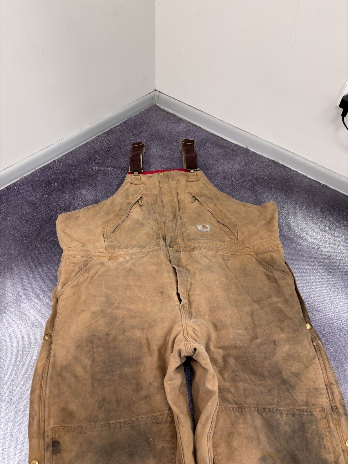 Carhartt Vintage Carhartt Bib Overalls R38 BRN Double Knee USA Made Size US 44 / EU 60 - 4 Thumbnail