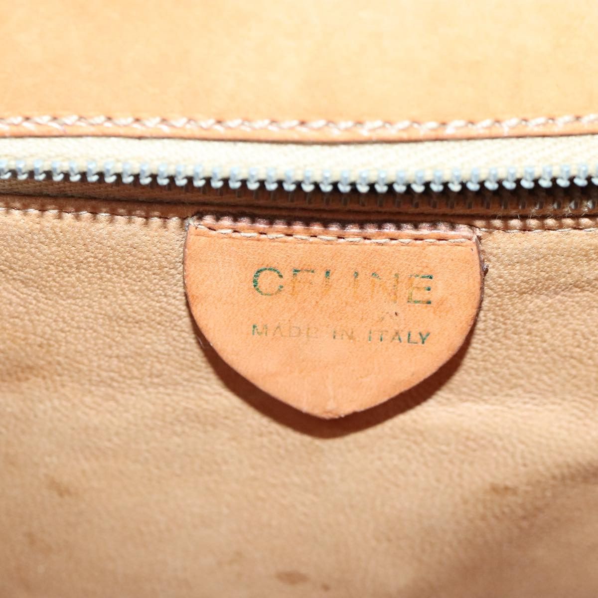 Celine CELINE Macadam Canvas Shoulder Bag Beige Gold Size ONE SIZE - 16 Thumbnail