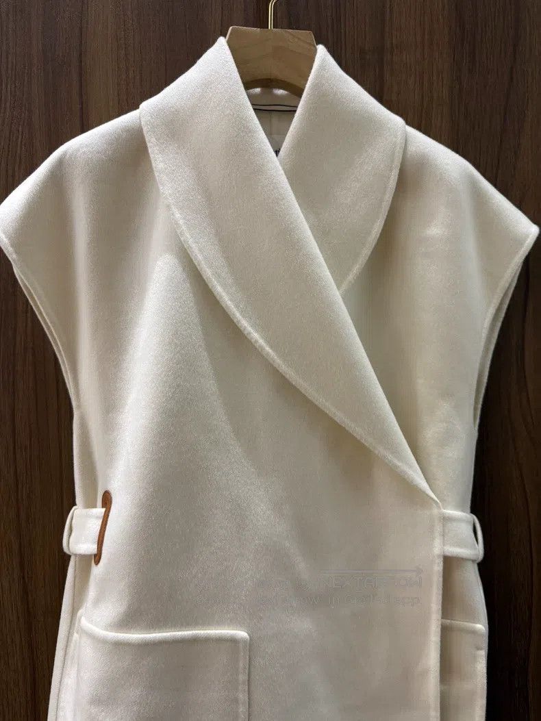 Hermes Hermes White Cashmere Vest Size 4XL / US 24-26 - 3 Thumbnail
