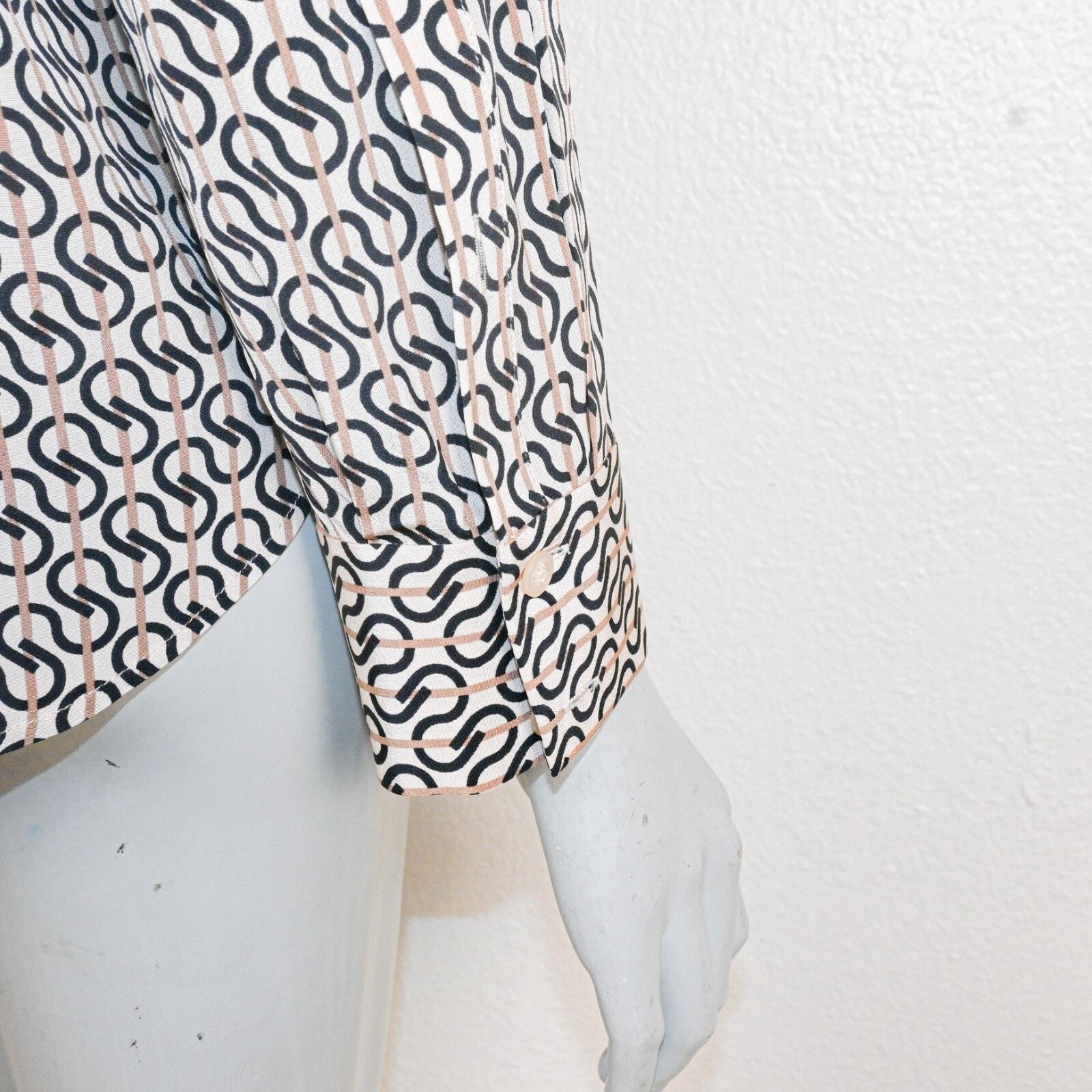St. John St. JOHN Collection Icon Stripe Silk Crepe De Chine Blouse M Size M / US 6-8 / IT 42-44 - 10 Thumbnail