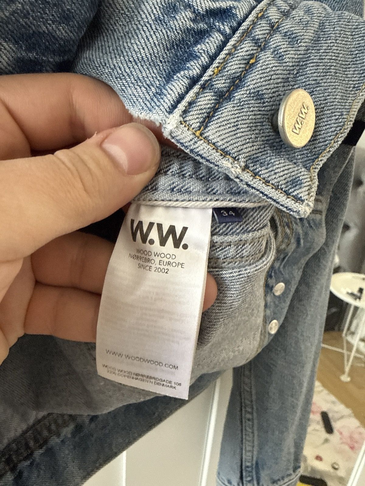 Wood Wood Wood wood Denim Jacket 34 (XS) Size XXS / US 00 / IT 34 - 6 Thumbnail