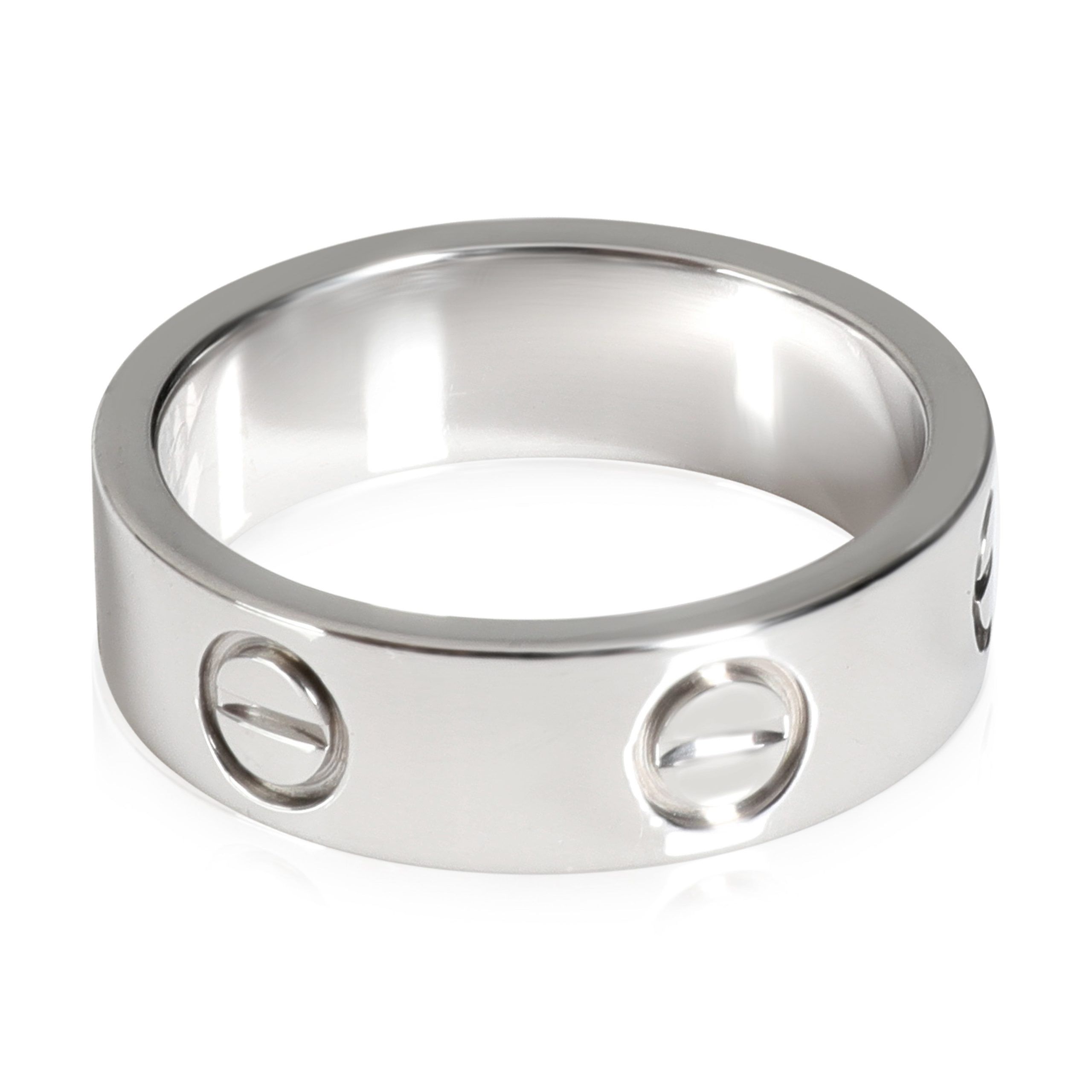 image of Cartier Love Ring In 18K White Gold, Women's