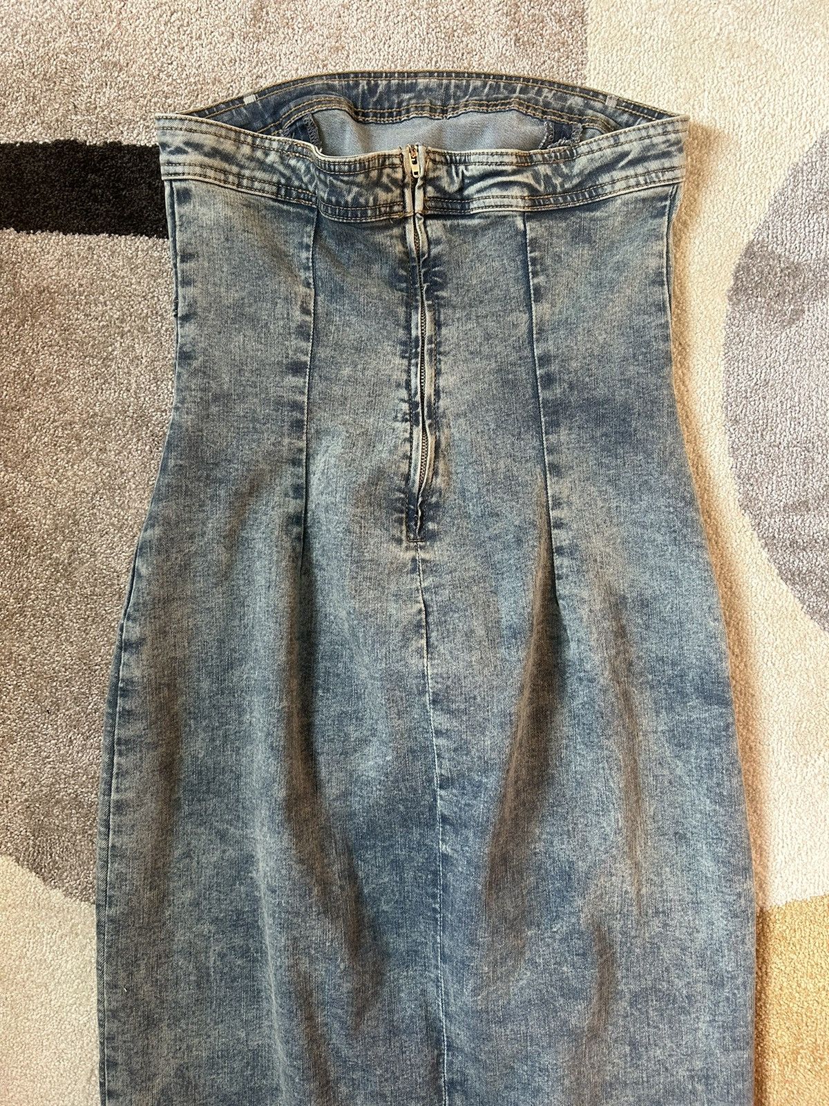 Japanese Brand Vintage Denim sleeveless Dress Size M / US 6-8 / IT 42-44 - 5 Thumbnail