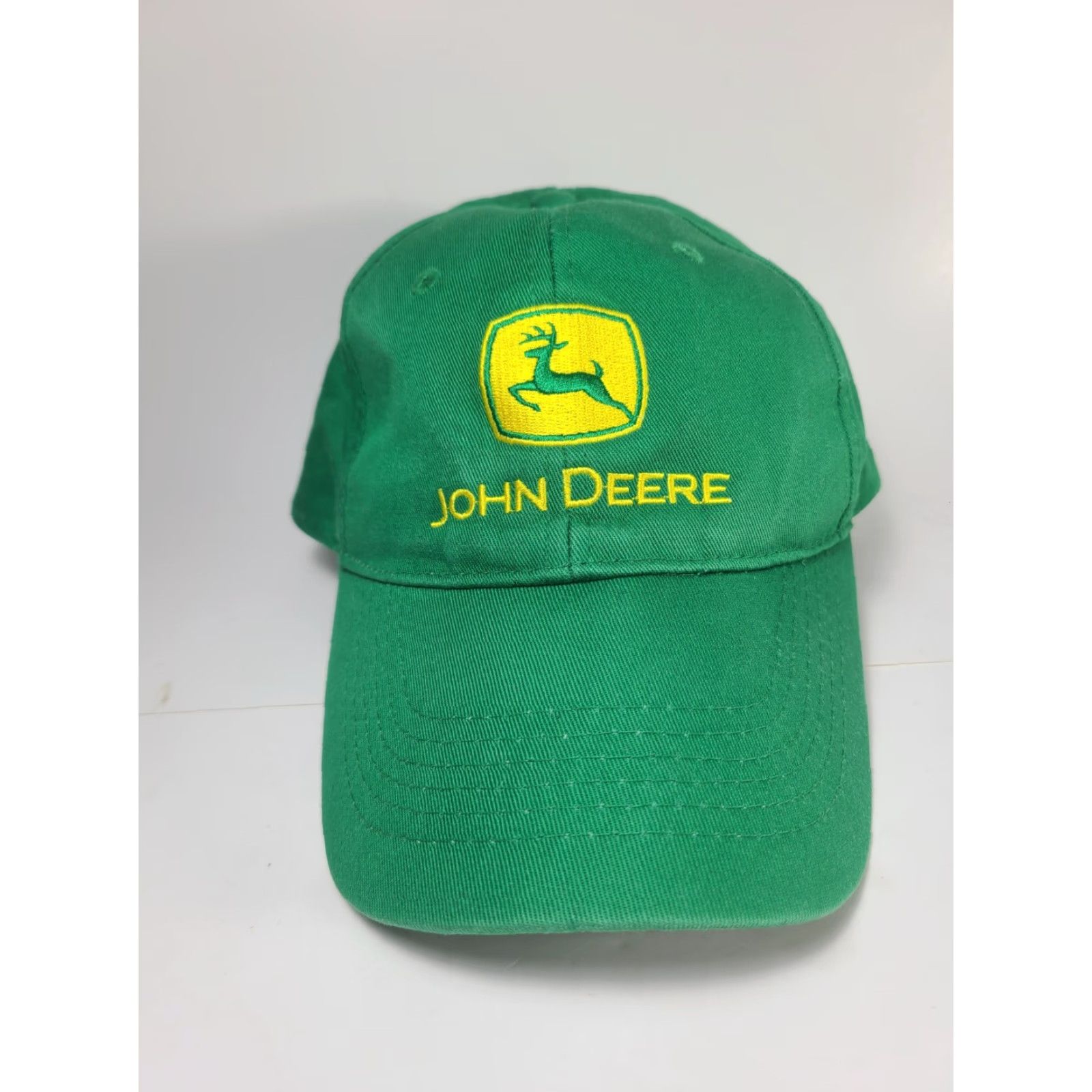 John Deere VINTAGE John Deere Baseball Cap Hat Snapback Green Yellow Farming Agriculture Machinery Men Adjustable Cotton Twill Logo Outdoor American Size ONE SIZE - 3 Thumbnail