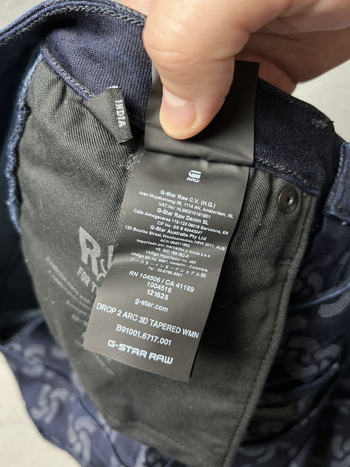 G-Star G-Star Raw Drop 2 ARC 3D Slim Tapered Pants y2k Avant Garde Size 28" / US 6 / IT 42 - 15 Thumbnail