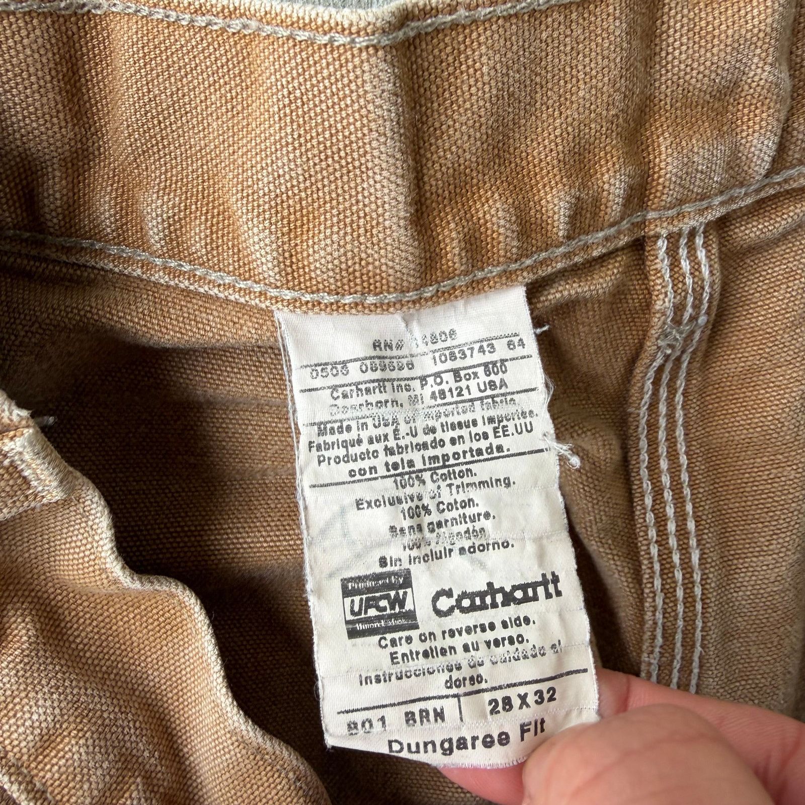 Carhartt × Vintage Carhartt brown double knee work wear carpenter pants Size US 28 / EU 44 - 3 Thumbnail