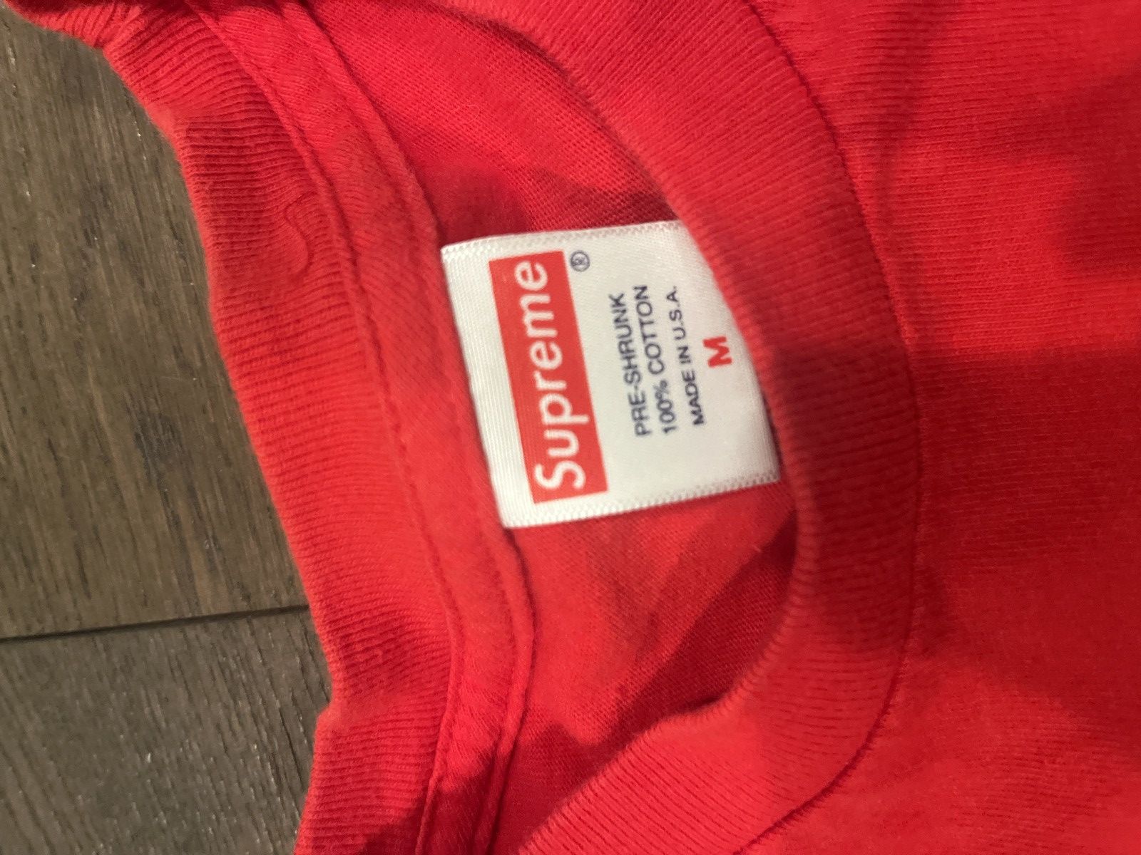 Supreme Supreme red logo tee Size US M / EU 48-50 / 2 - 1 Thumbnail