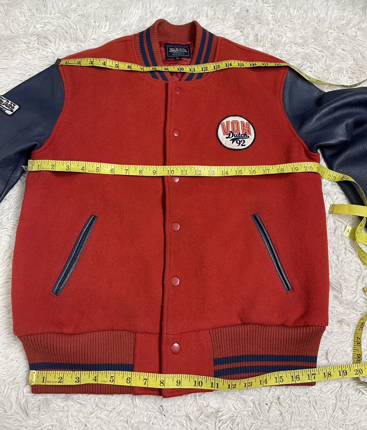 Von Dutch Von Dutch Lambskin/wool Varsity Jacket embroidery Size US XL / EU 56 / 4 - 22 Thumbnail