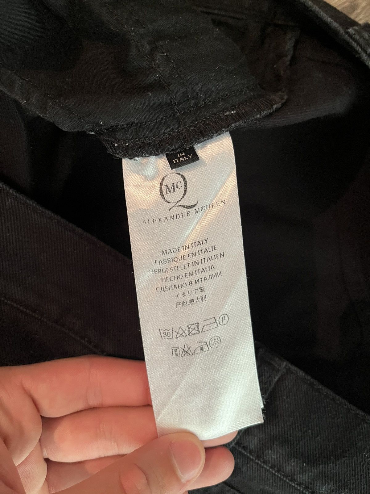 Alexander McQueen Alexander McQueen Swallow Logo Slim Fit Jeans MCQ Size US 38 / EU 54 - 10 Thumbnail
