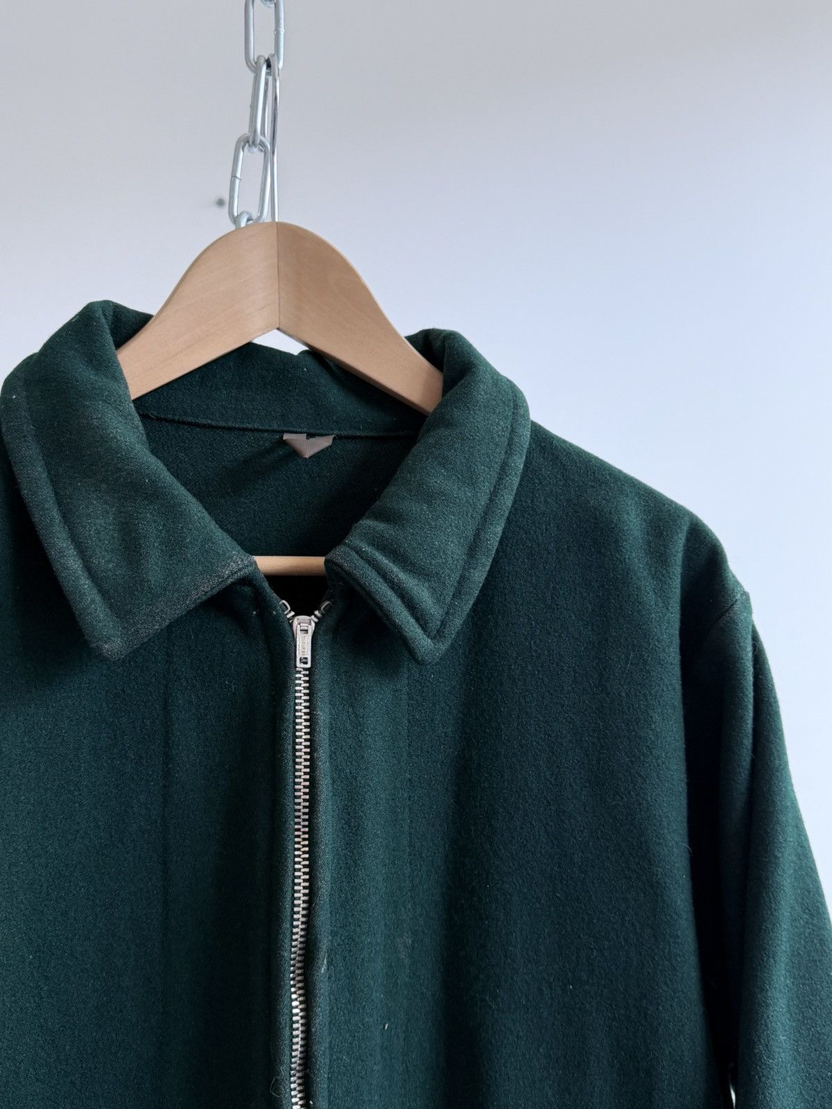 Vintage Vintage 60s British Wool Lightning Zip Full Zip Jacket Size US M / EU 48-50 / 2 - 2 Thumbnail