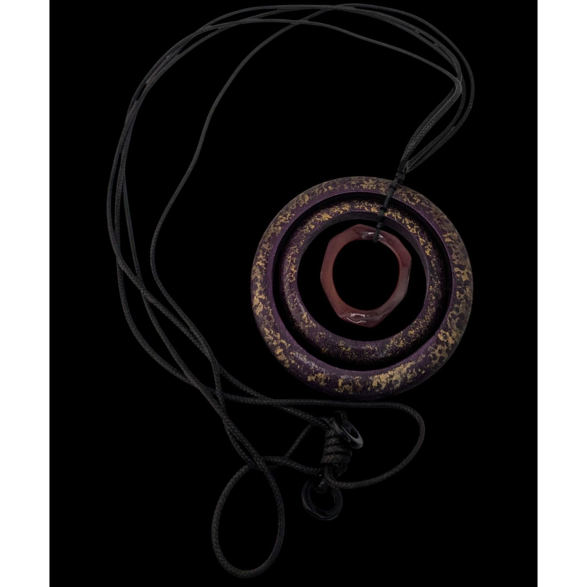 Other Bohemian Abstract Layered Ring Purple And Gold Tone Adjustab Size ONE SIZE - 1 Thumbnail
