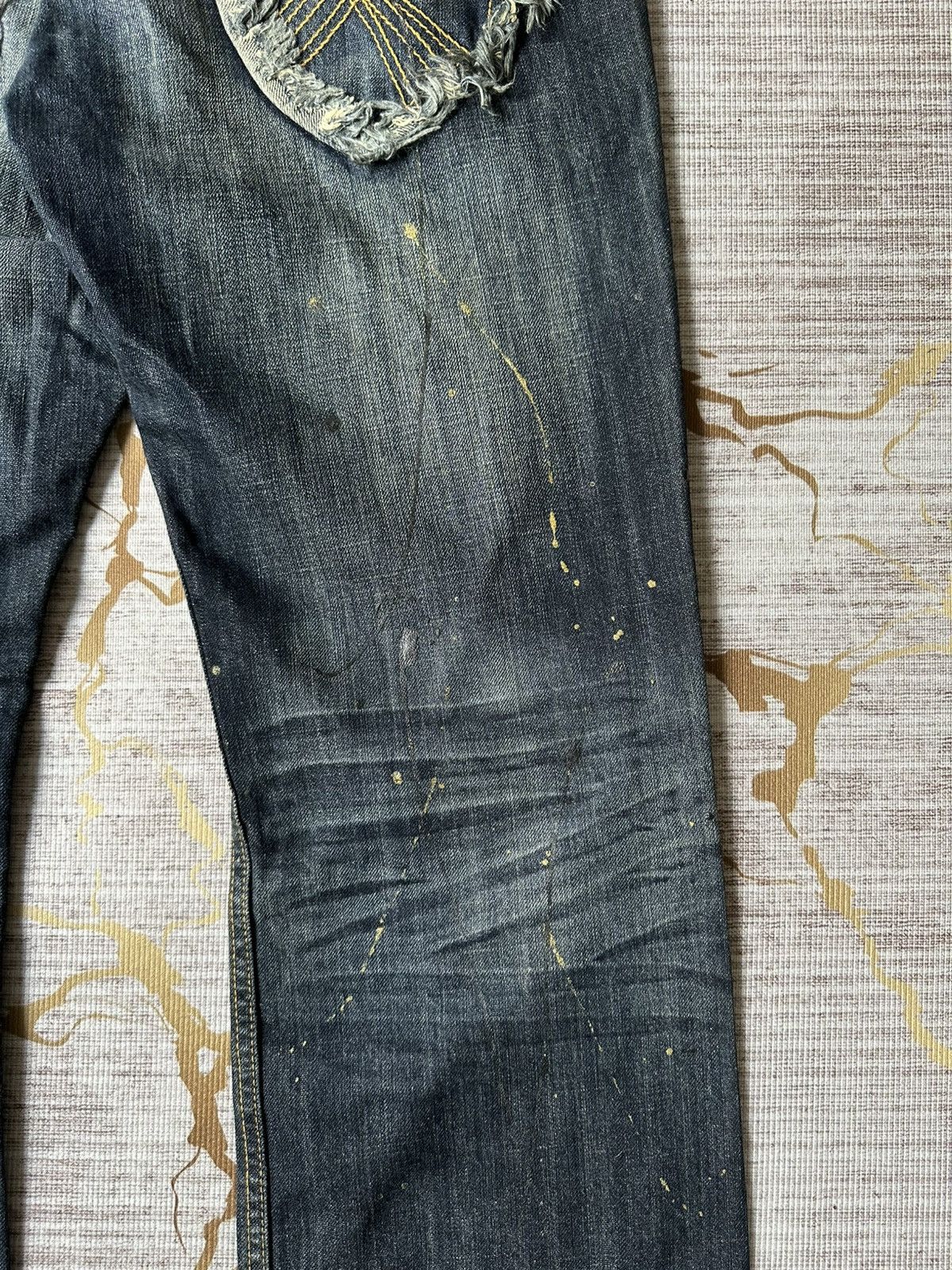 Japanese Brand FLARE Japanese Brand Claw Marks Design Denim Size US 34 / EU 50 - 19 Thumbnail