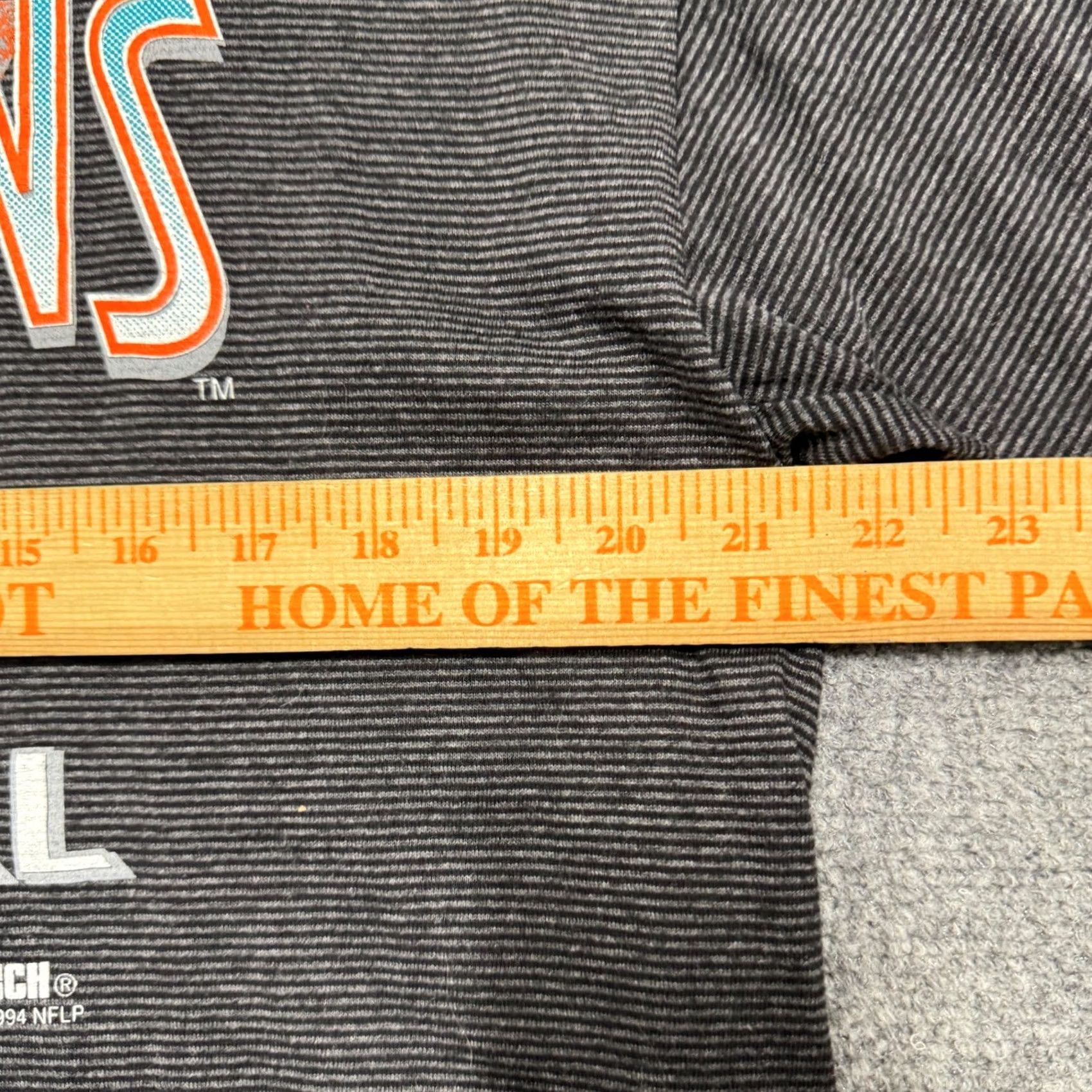 NFL VTG Trench Ultra Miami Dolphins Shirt Men's XL NFL 75th Gray Black Football Logo 1994 Distressed Quality Mens XL Size US XL / EU 56 / 4 - 7 Thumbnail