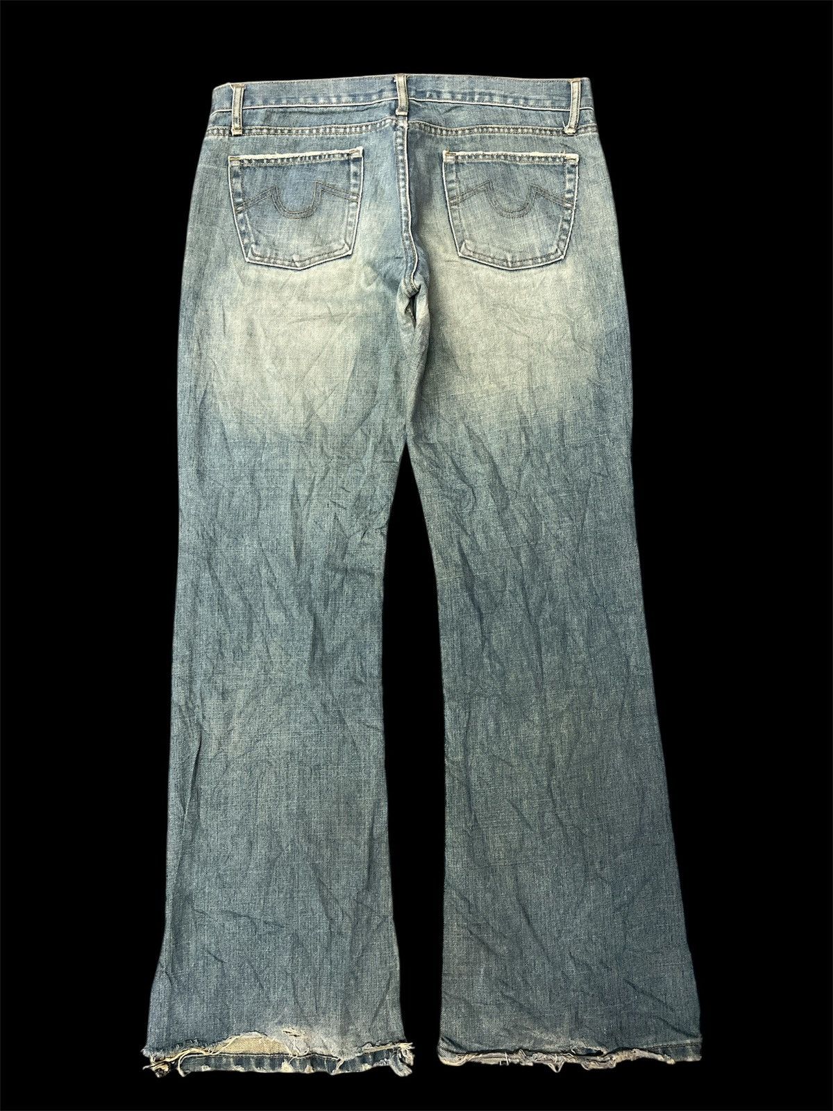 Japanese Brand × Jean FLARED‼️TRF DISTRESSED DENIM PANT Size US 32 / EU 48 - 6 Thumbnail