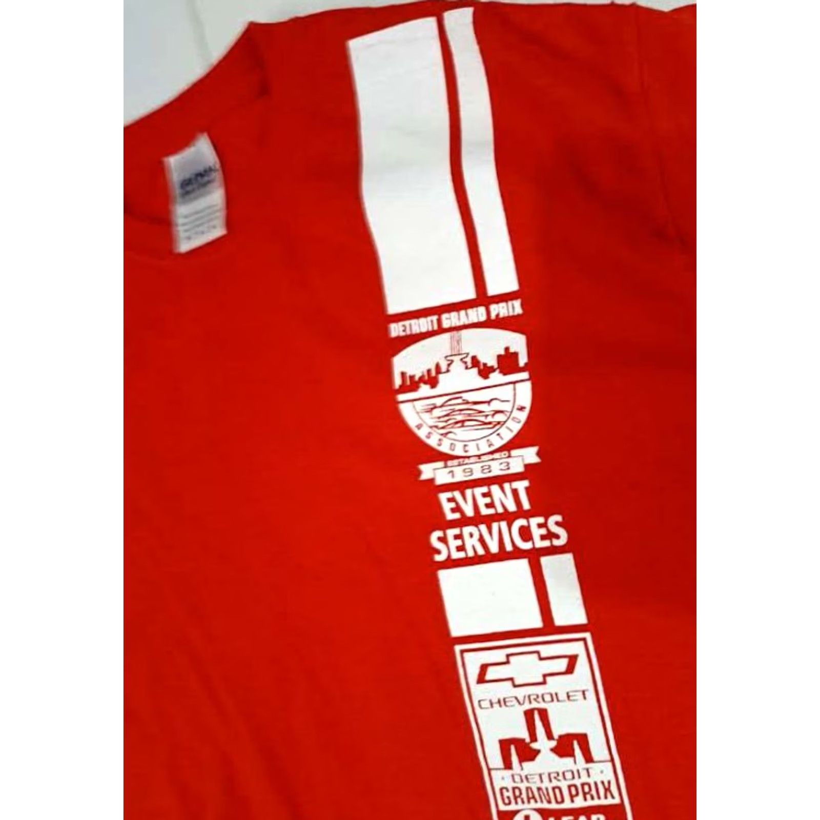 Gildan Detroit Grand Prix Association Event Services 2017 T-Shirt M Men Red Short Sleeve Racing EUC Size US M / EU 48-50 / 2 - 4 Thumbnail