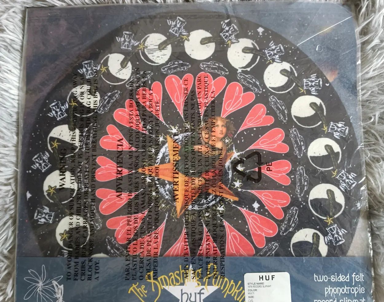 Band Tees SMASHING PUMPKINS x HUF 1979 RECORD SLIPMAT Size ONE SIZE - 3 Thumbnail