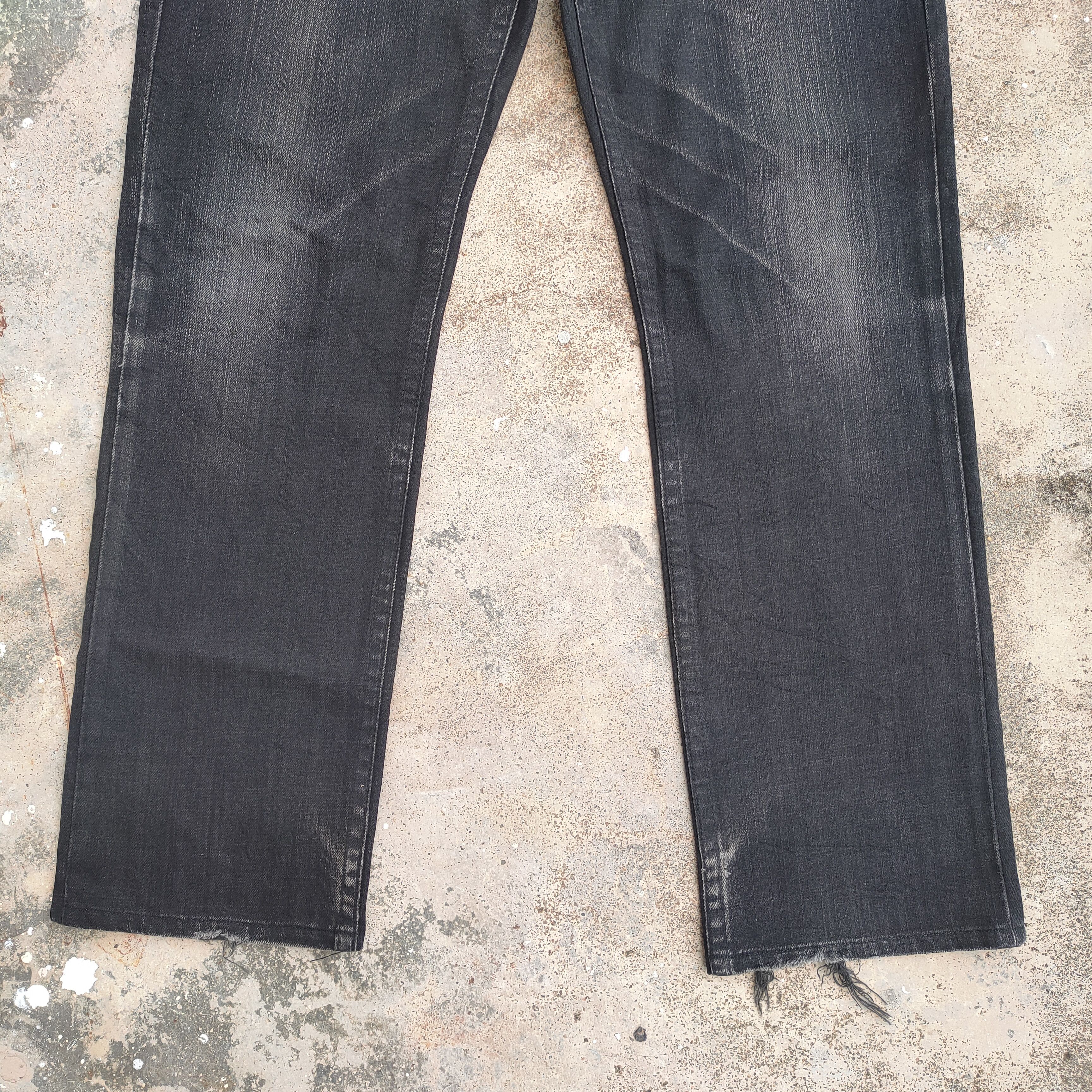 Japanese Brand vintage ALLEGERI faded black denim jeans pants Size US 32 / EU 48 - 4 Thumbnail