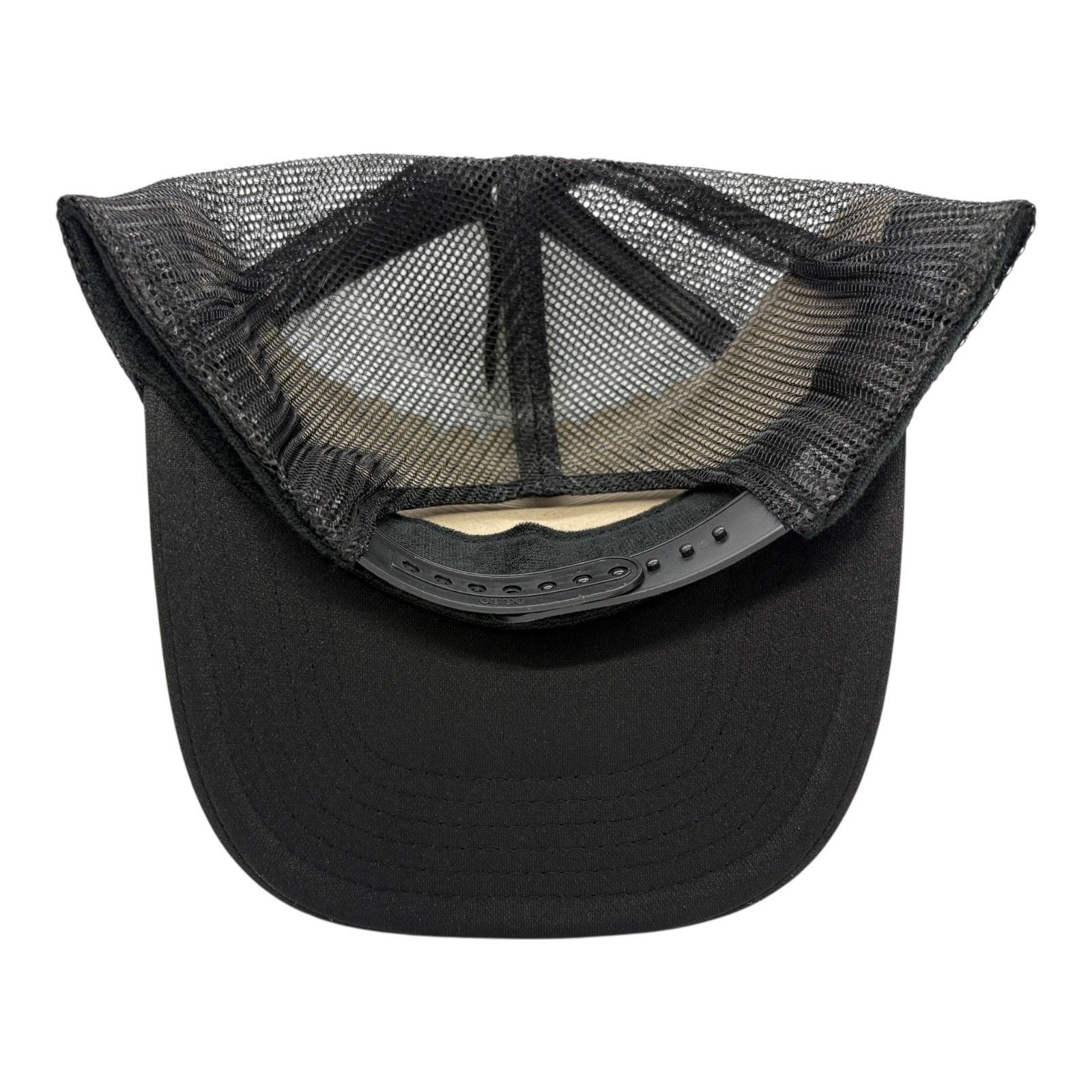 Vintage HUNTING DUCK MALLARD BLACK CAP HIGH CROWN TRUCKER SNAPBACK Size ONE SIZE - 3 Thumbnail