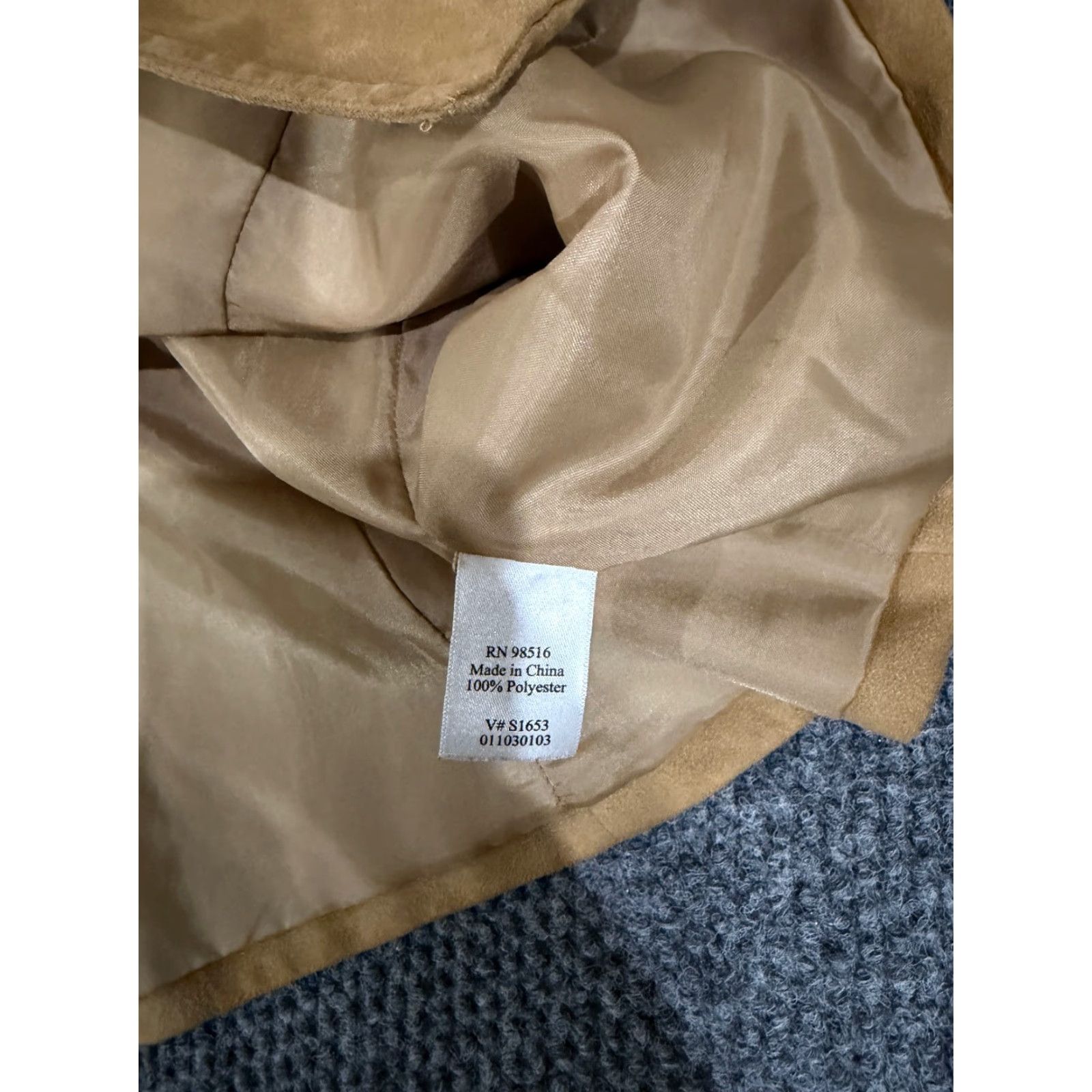 Coldwater Creek Coldwater Creek Jacket Womens 12 Tan Button Front Lined Casual Safari Jacket Coat Brown Floral Classic Art Size XL / US 12-14 / IT 48-50 - 6 Thumbnail
