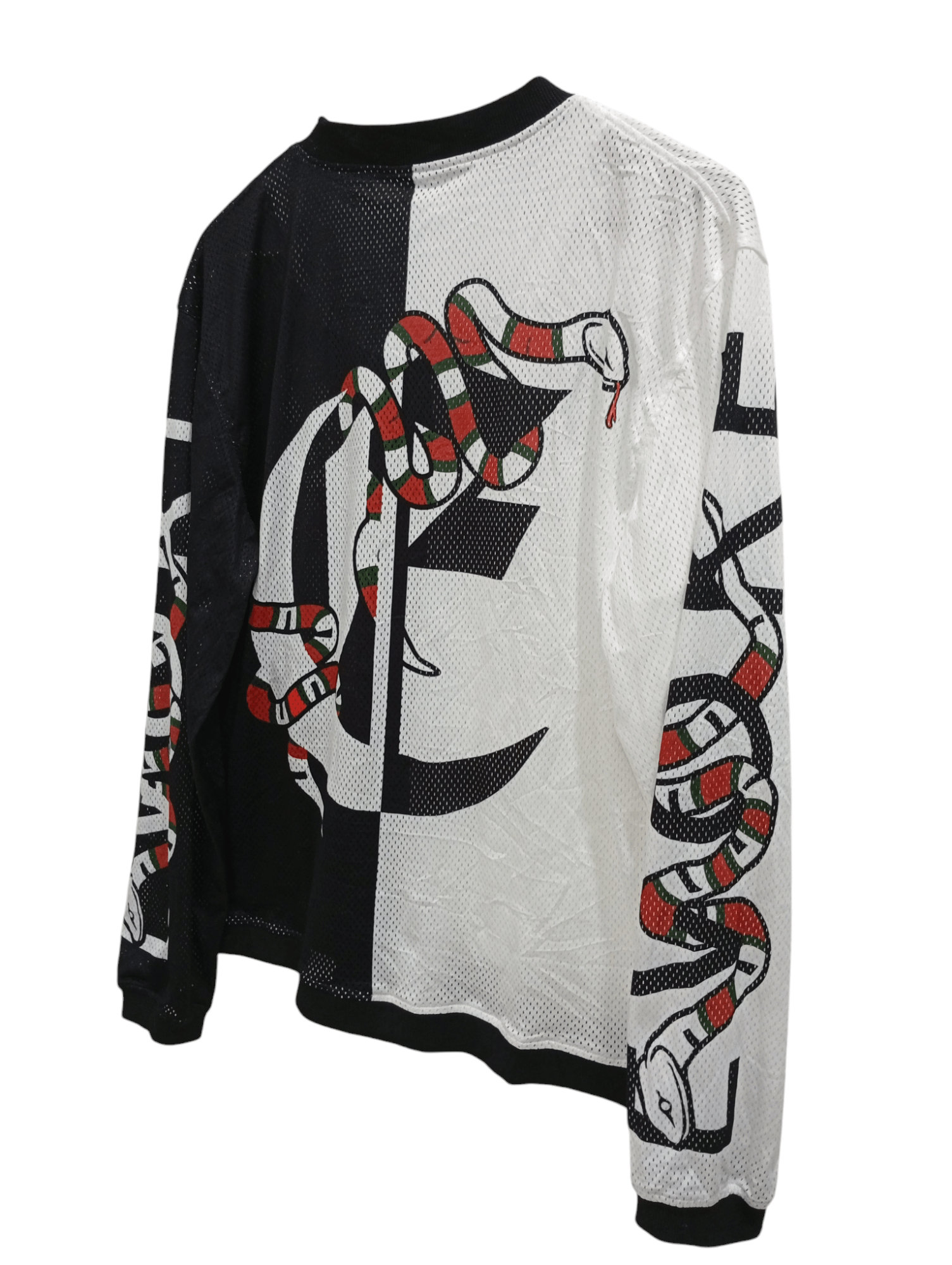 Japanese Brand 🔥🔥RE 730 Snake Printed Motif Sheer Mesh Jacket Size US L / EU 52-54 / 3 - 17 Thumbnail
