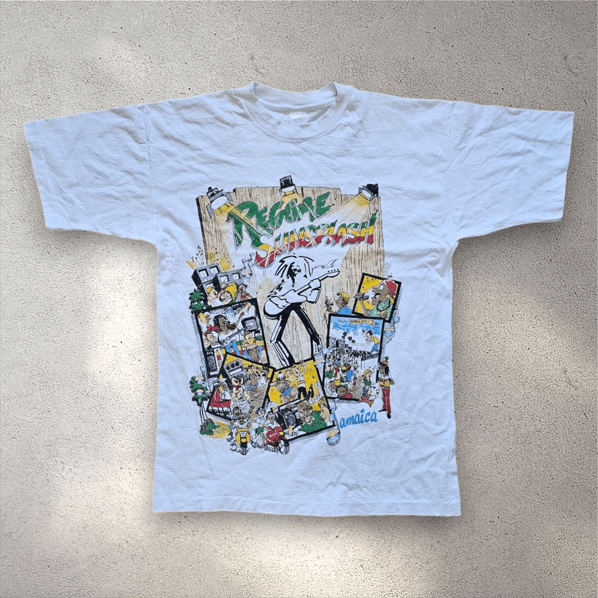 Band Tees × Bob Marley × Vintage Reggae Sunsplash Singlestitch Tee Size US XL / EU 56 / 4 - 1 Thumbnail