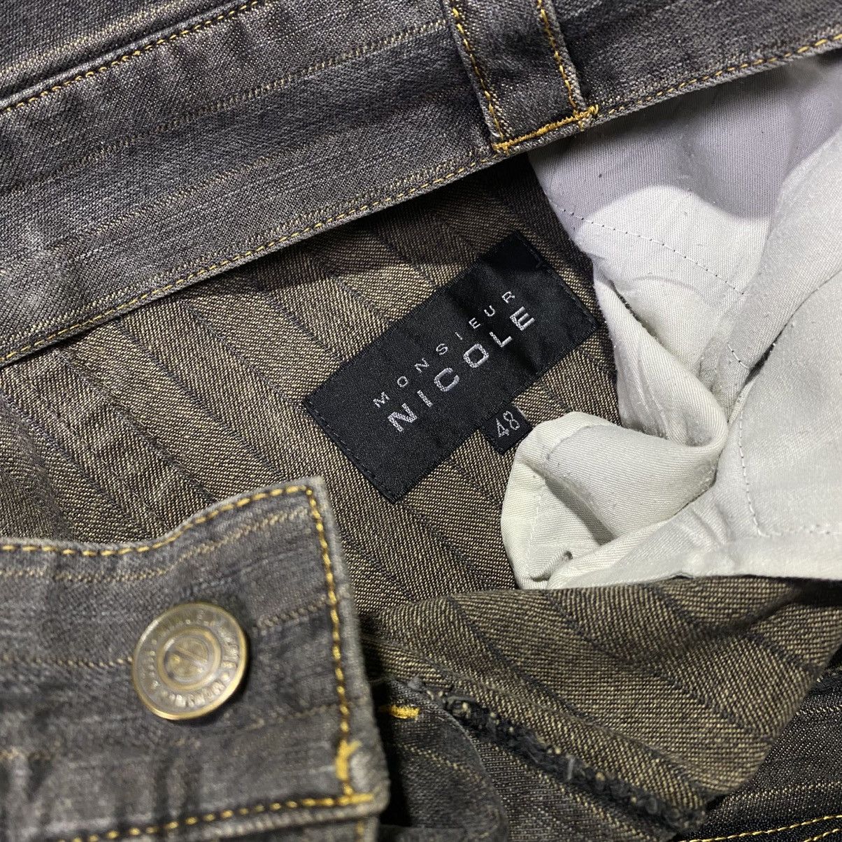 If Six Was Nine 2000s NICOLE MONSIEUR STIPPED JEANS Size US 36 / EU 52 - 7 Thumbnail