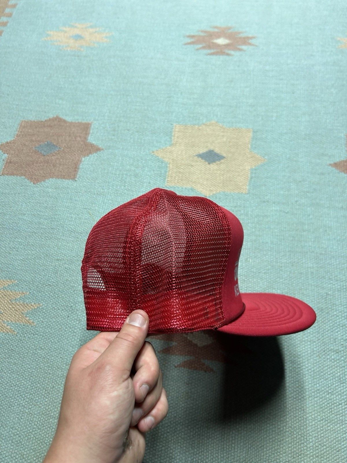 Vintage Vtg trucker hat Ken’s redi mix concrete truck construction Size ONE SIZE - 8 Thumbnail