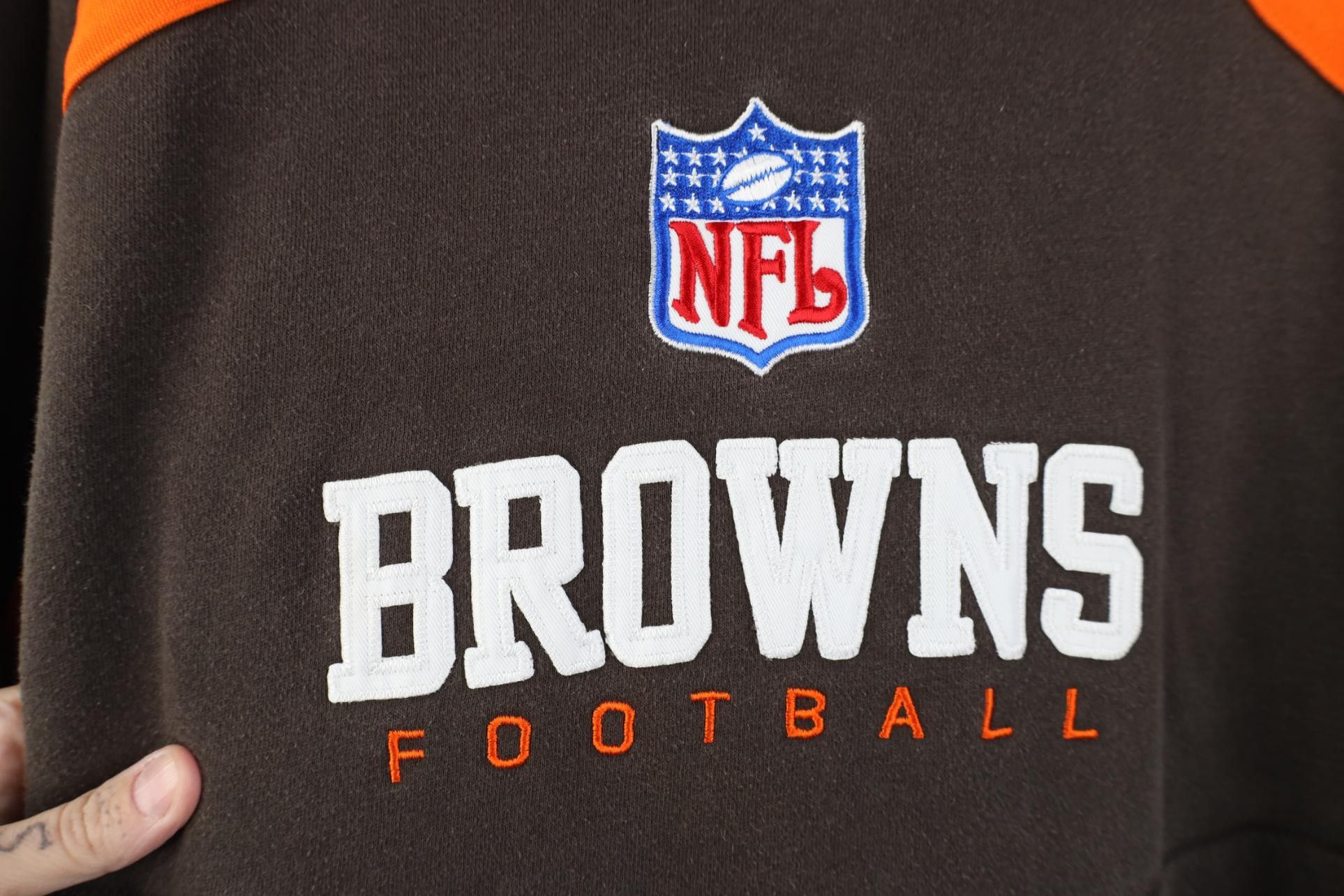 Reebok Vintage Reebok Heavyweight Cleveland Browns Football Hoodie Size US M / EU 48-50 / 2 - 5 Thumbnail