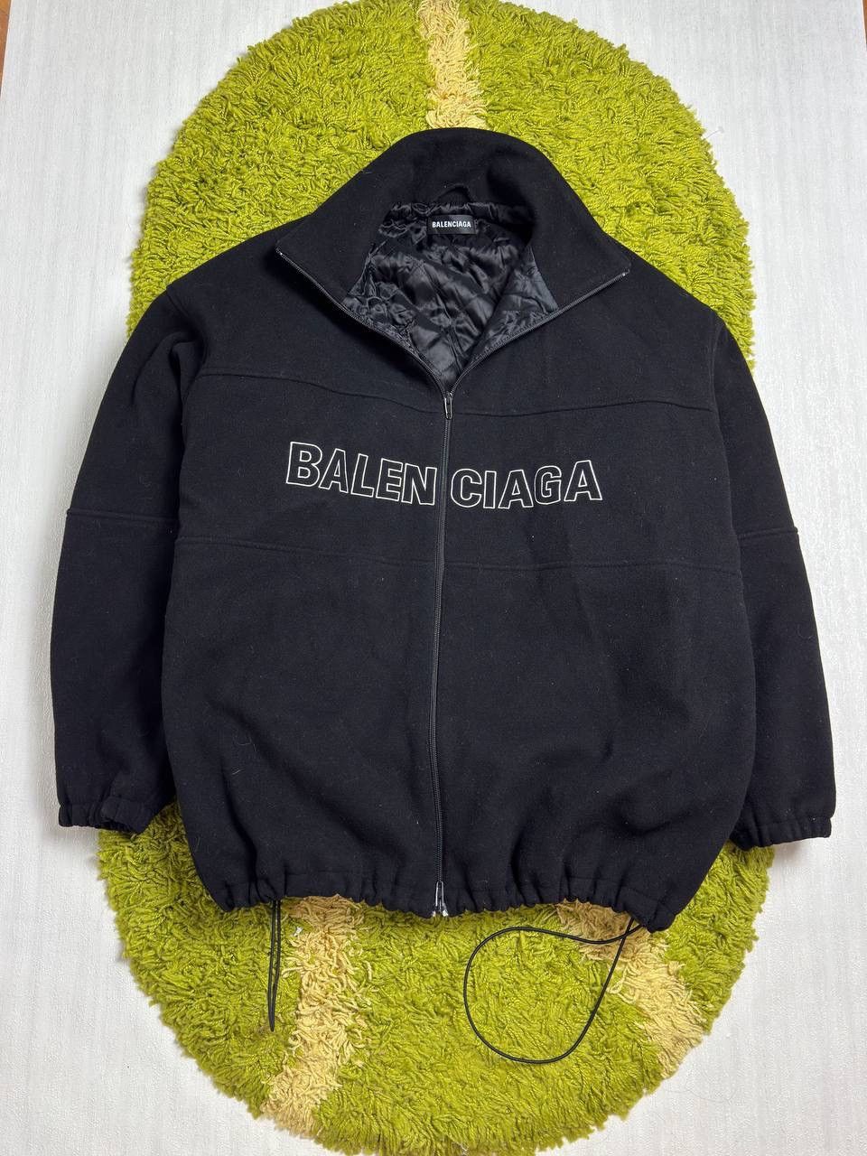 Balenciaga Balenciaga SS18 Oversized Virgin Wool Track Jacket Size US S / EU 44-46 / 1 - 1 Thumbnail