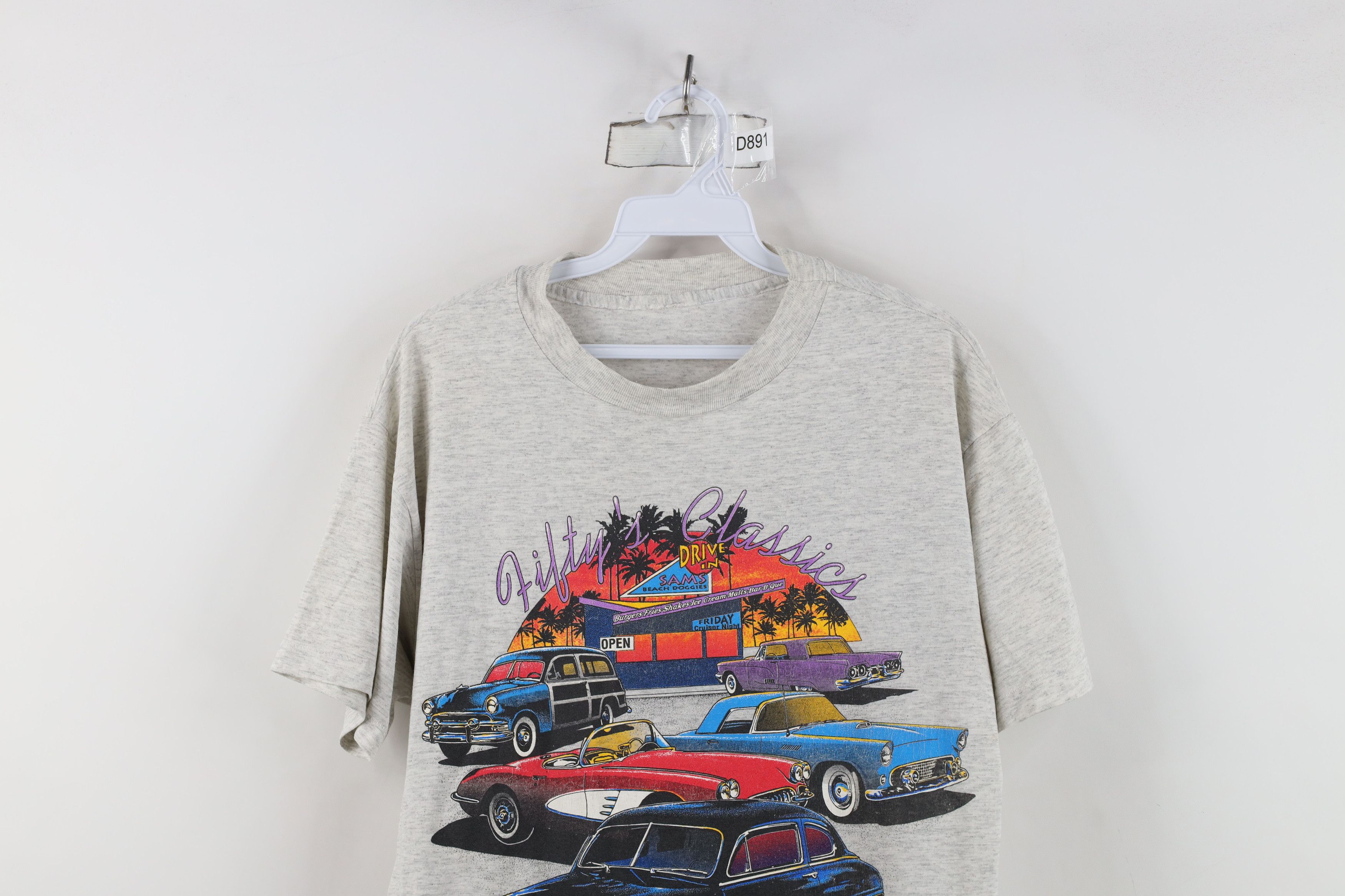 Vintage Vintage 90s Streetwear Diner Hot Rod Fiftys Classics T-Shirt Size US M / EU 48-50 / 2 - 2 Thumbnail