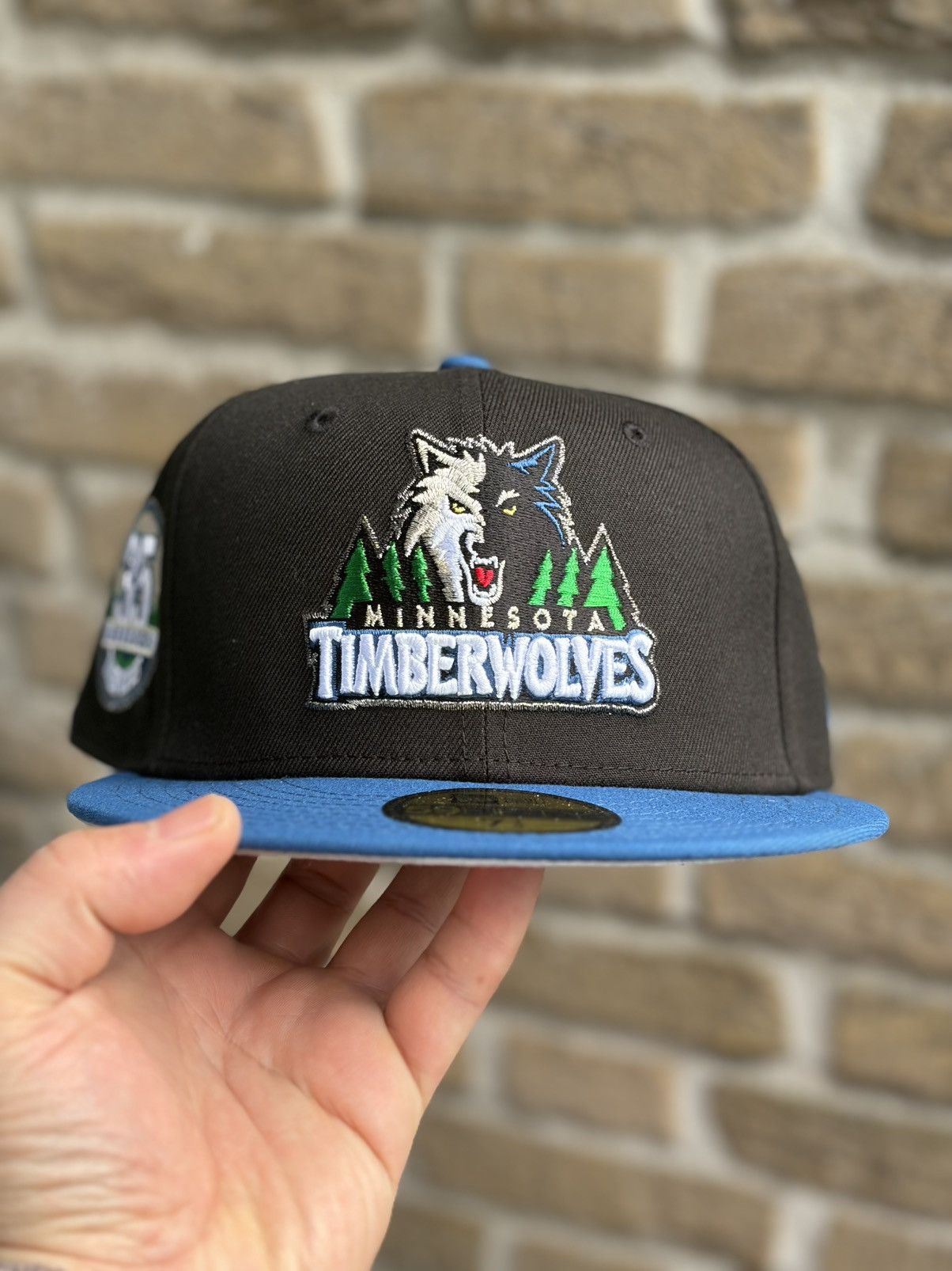Topperz Two tone Minnesota Timberwolves size 7 1/4 Size ONE SIZE - 2 Thumbnail