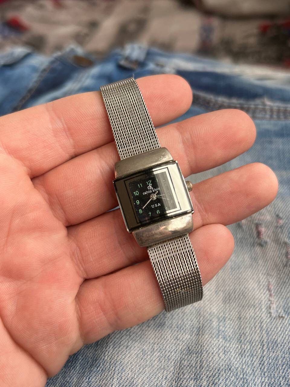 Japanese Brand × Vintage Vintage Calvin Klein USA 90s Full Steel futuristic Watch Size ONE SIZE - 2 Thumbnail