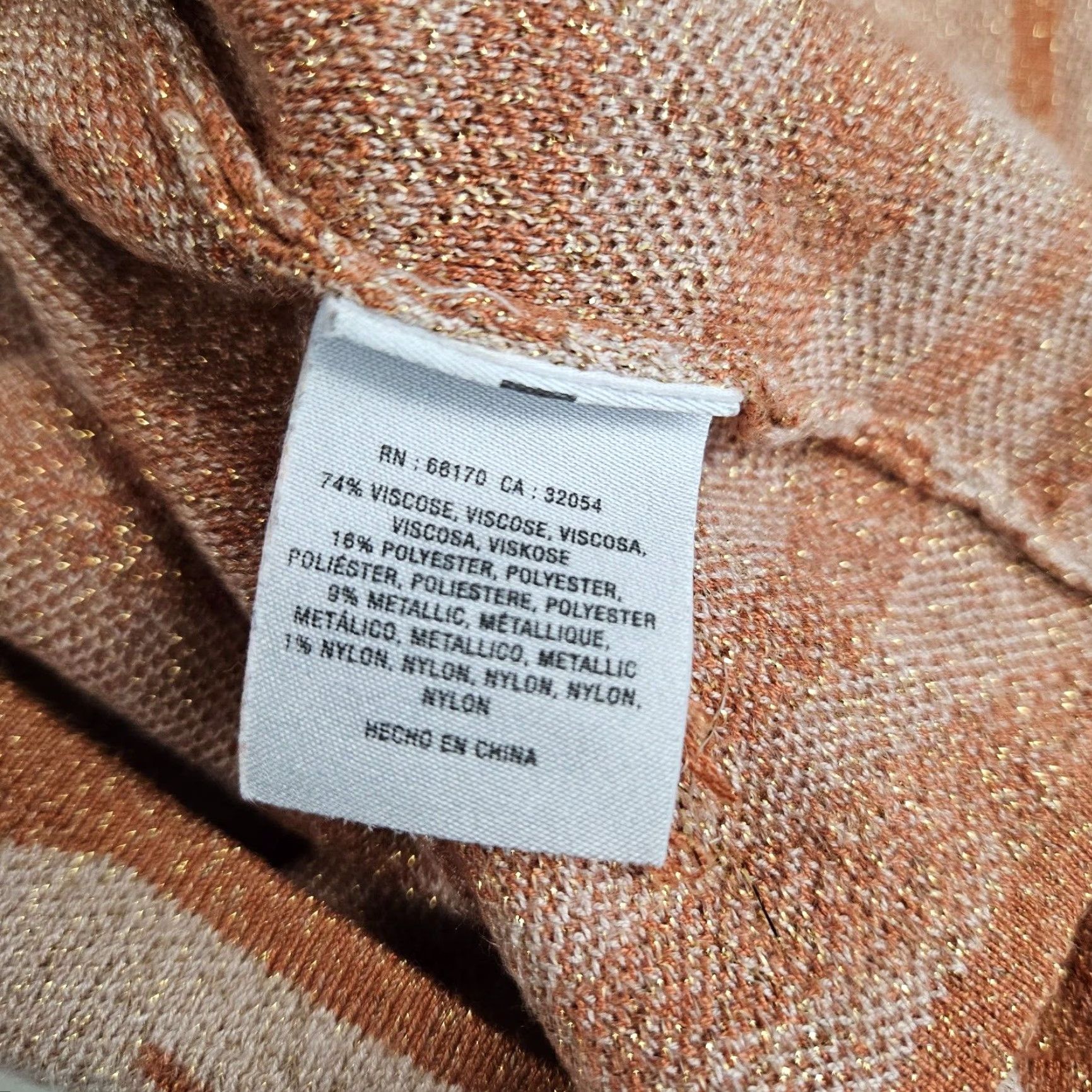 Anthropologie Anthropologie Womens Knit Tank Top Sz Medium Orange Animal Print Viscose Blend Size M / US 6-8 / IT 42-44 - 4 Thumbnail